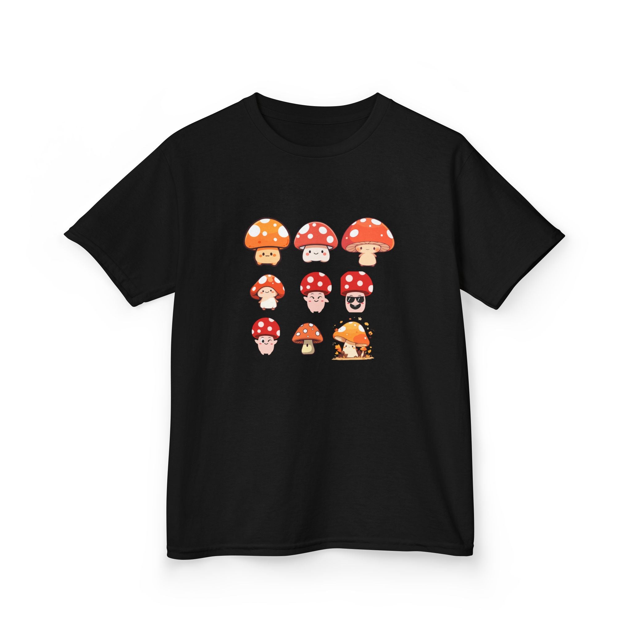 Cute Mushroom Kids Tee, Mushroom Graphic Shirt, Fun Kids T-Shirt for Nature Lovers, Children's Gift, Summer Adventure Wear