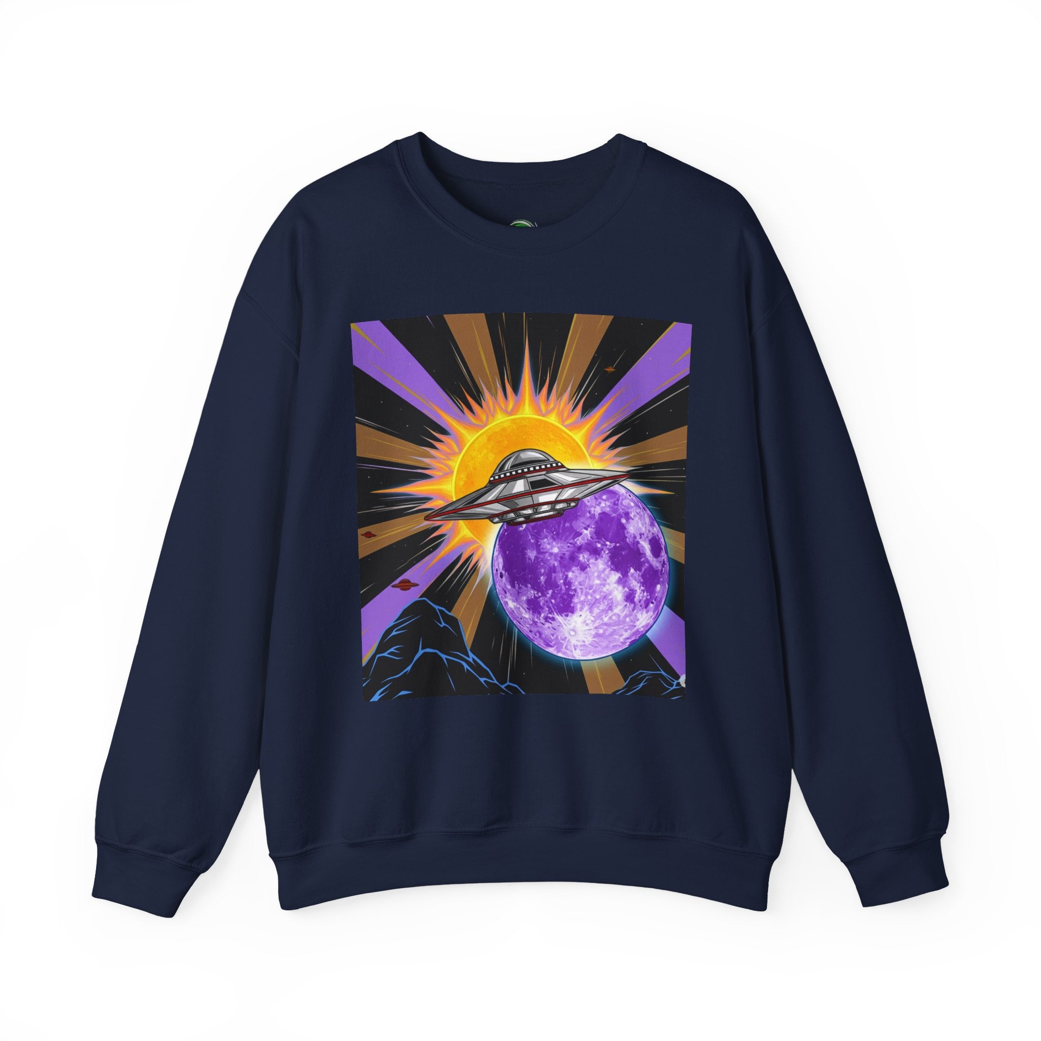 Cosmic Vibes Crewneck Sweatshirt, UFO Graphic Sweatshirt, Unisex Space Sweatshirt, Retro Astronaut Apparel, Gifts for Space Lovers, [...]
