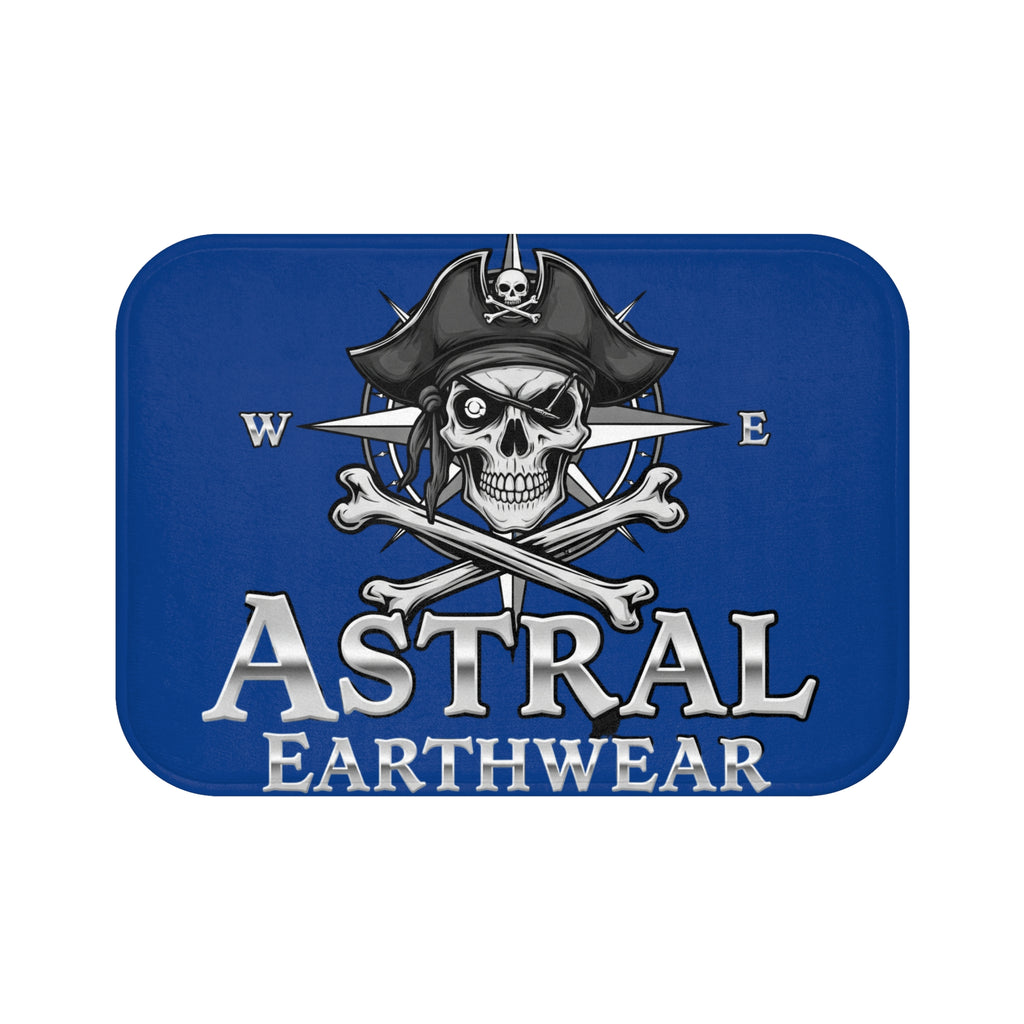 Pirate-Themed Bath Mat, Nautical Decor for Beach Lovers, Unique Bathroom Gift, Pirate Skull Design for Home, Funny Bathroom Accessories