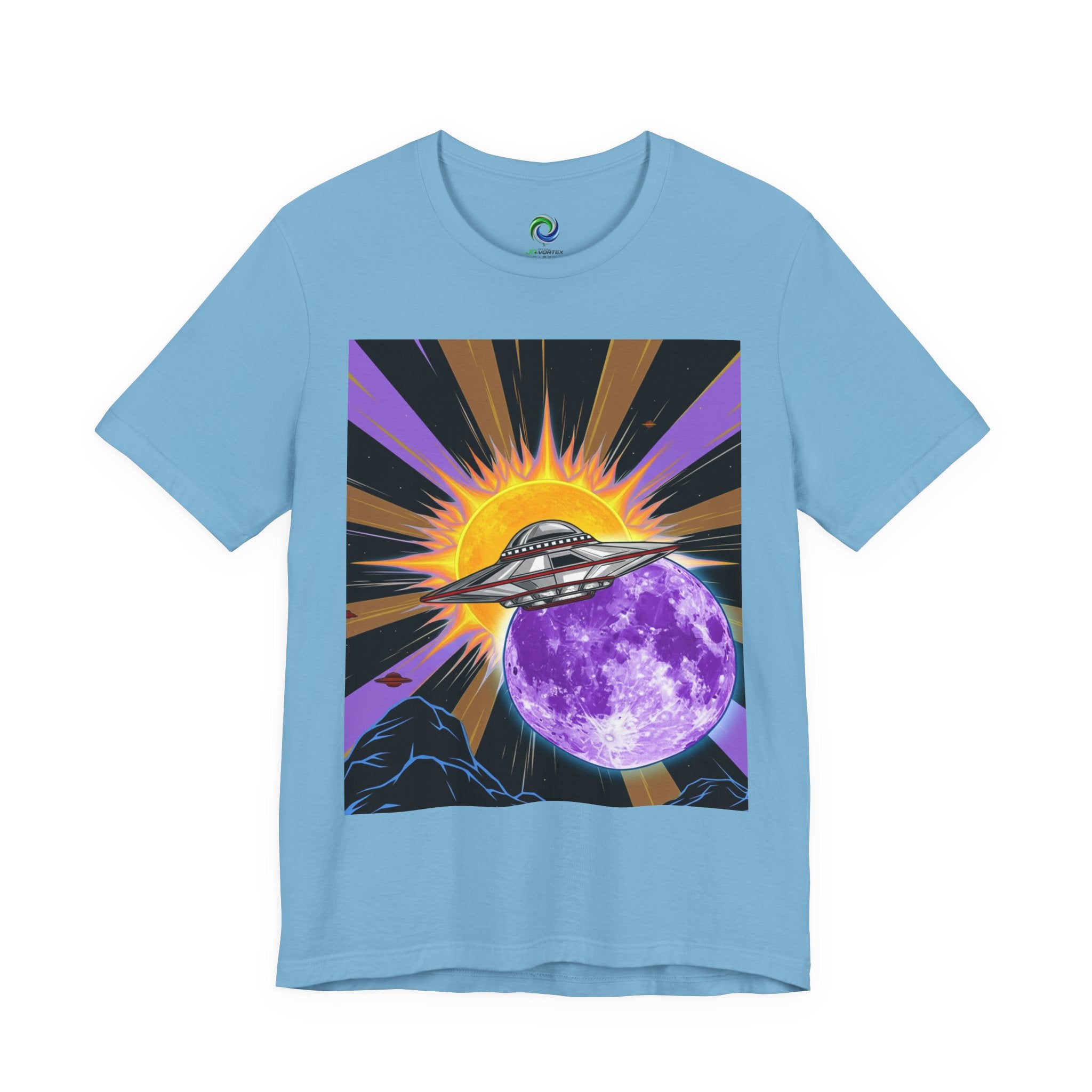 Cosmic UFO Tee for Space Lovers, Retro Graphic Tee, Unisex Planet Shirt, Alien Graphic Tee, Gift for Astronaut Fans