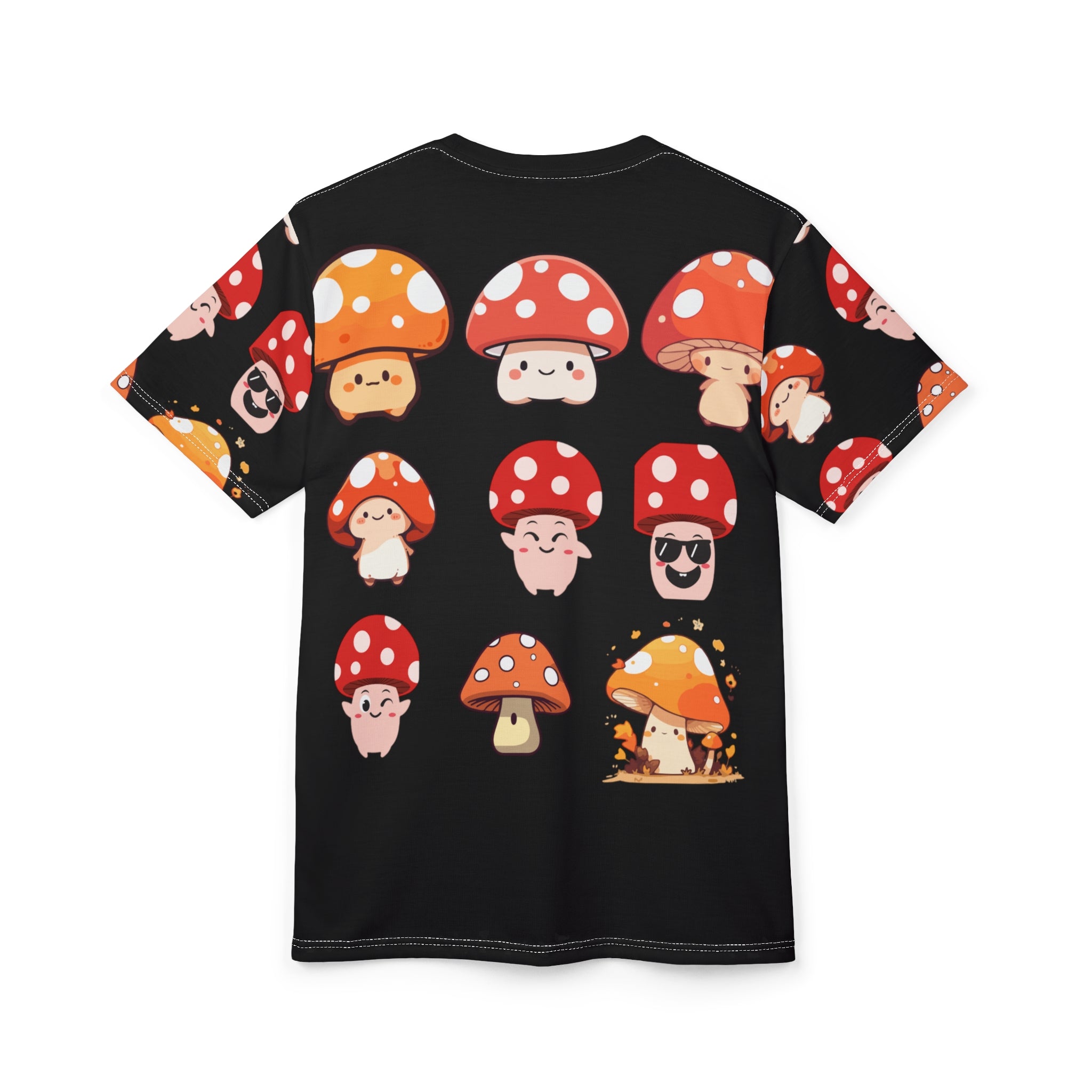 Fun Mushroom Design Unisex Tee - Cute & Whimsical Graphic T-Shirt for Casual Wear