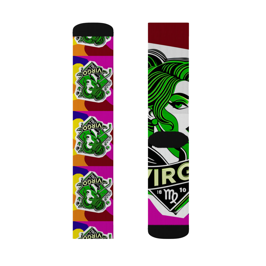 Fun Graphic Socks, Colorful Striped Socks, Unique Art Socks, Gift for Friends, Comfortable Everyday Wear