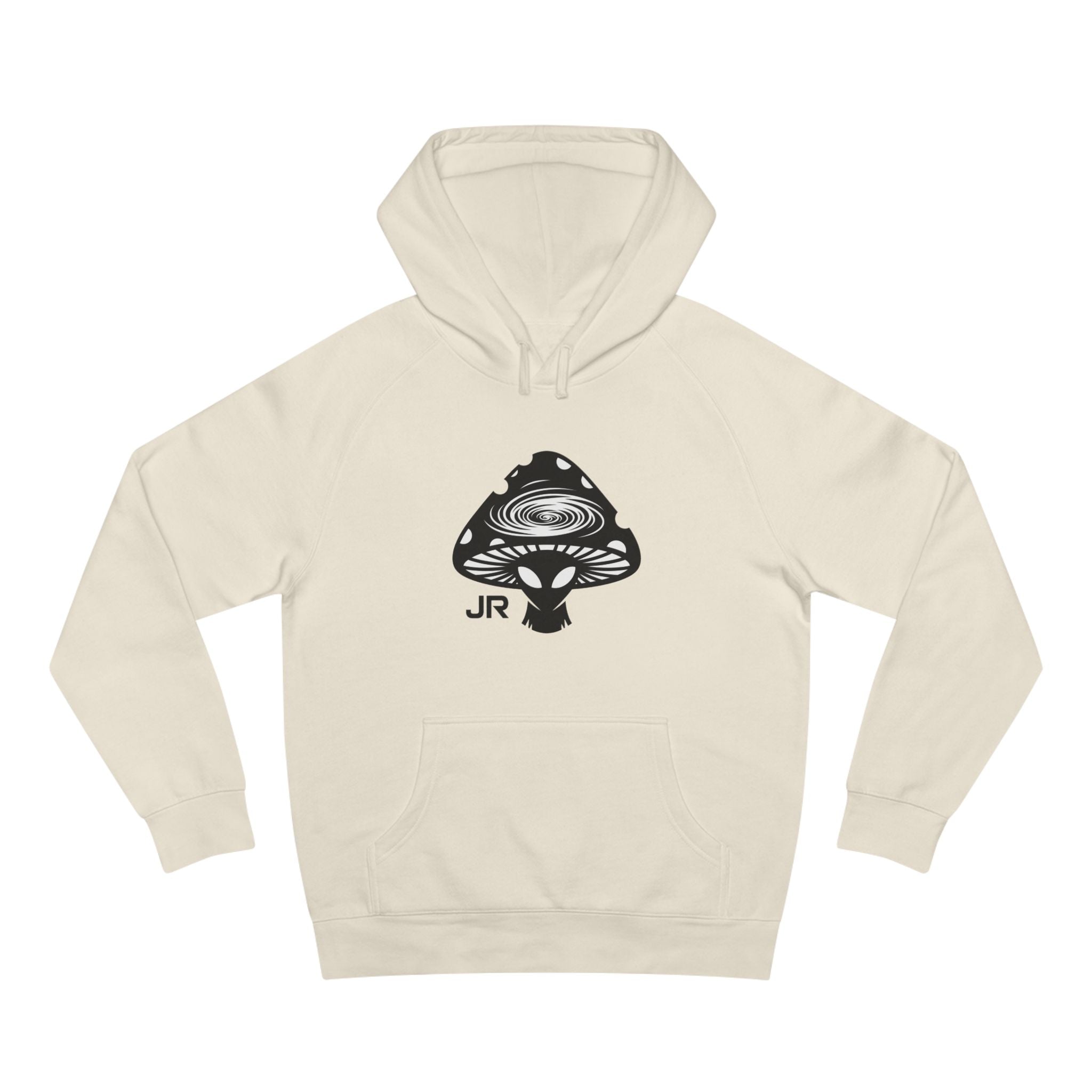 Cosmic Mushroom Unisex Hoodie, Planetary Vibes Sweatshirt, Psychedelic Gift for Nature Lovers, Unique Apparel for Festivals