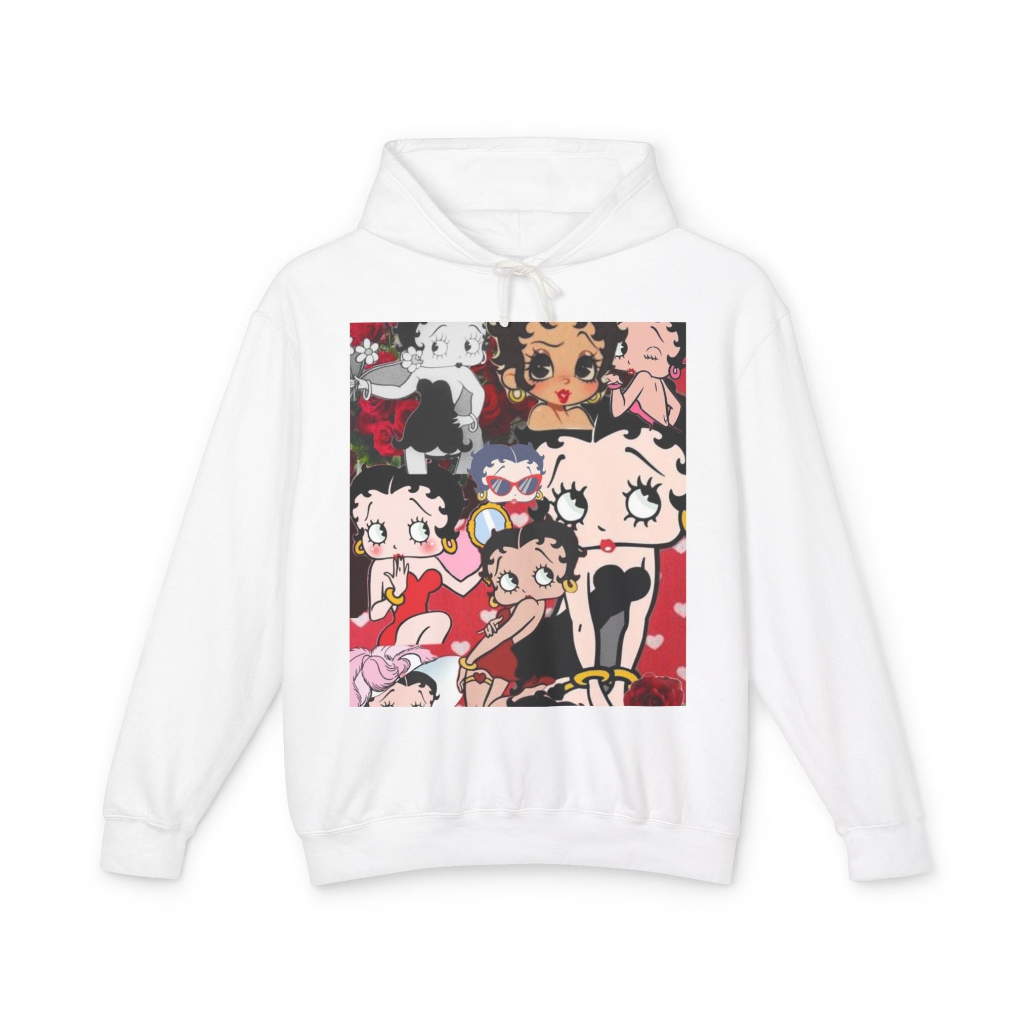 Cute Betty Boop Inspired Unisex Hoodie, Lightweight Hooded Sweatshirt for Women and Men, Gift for Friends, Cozy Fashion, Casual Wear, [...]
