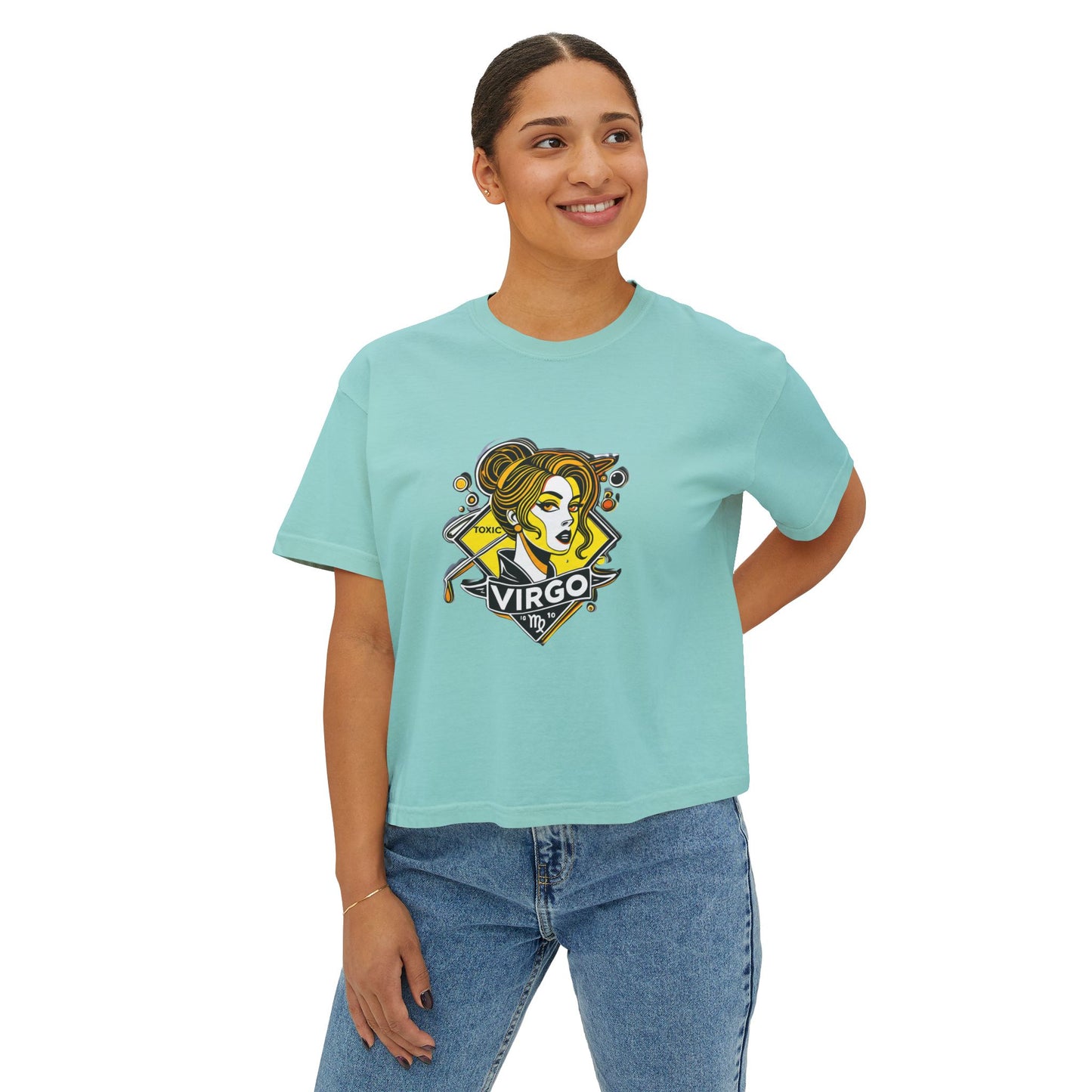 Virgo Women's Boxy Tee - Astrology T-Shirt, Casual Outfit, Birthday Gift, Zodiac Sign Top, Horoscope Apparel