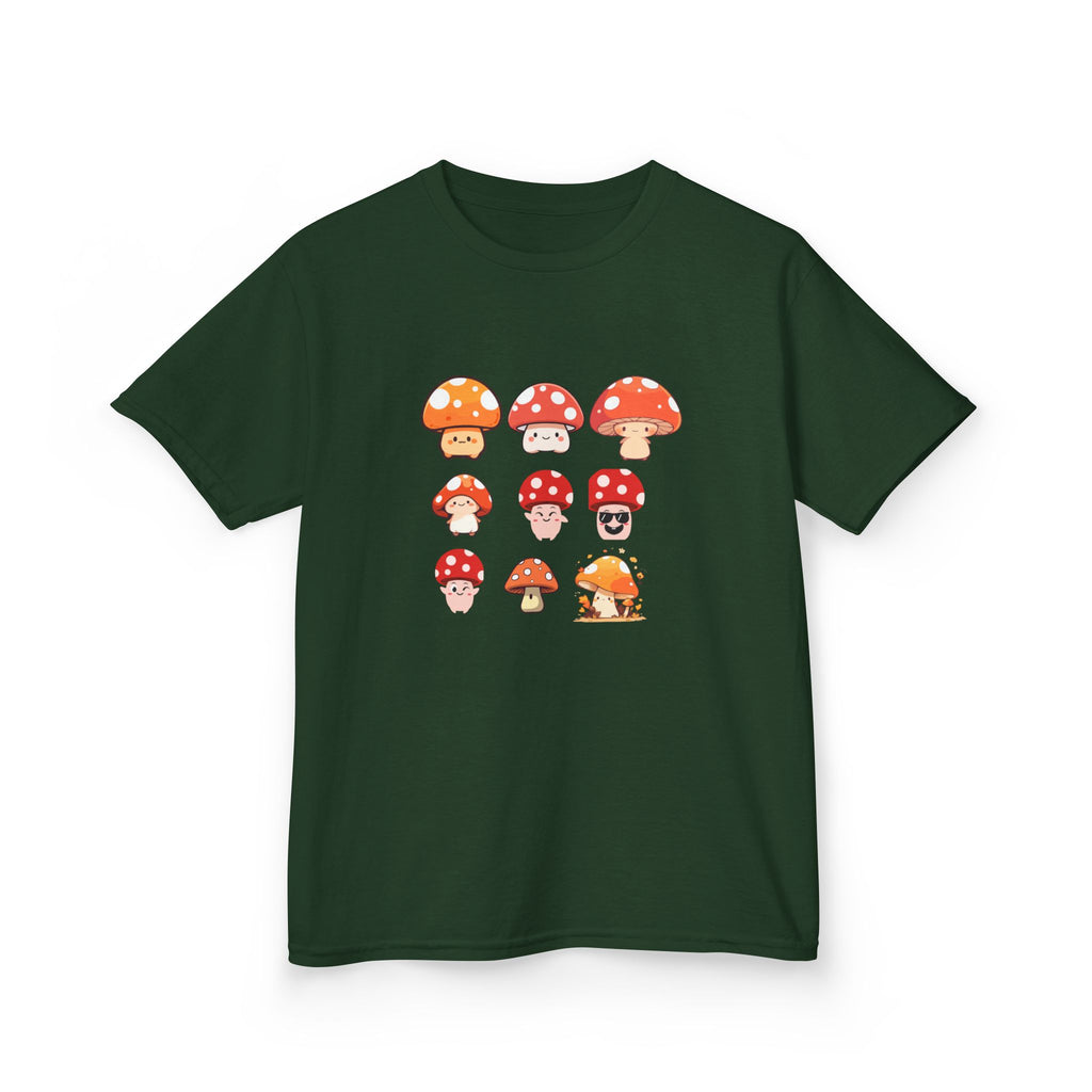 Cute Mushroom Kids Tee, Mushroom Graphic Shirt, Fun Kids T-Shirt for Nature Lovers, Children's Gift, Summer Adventure Wear