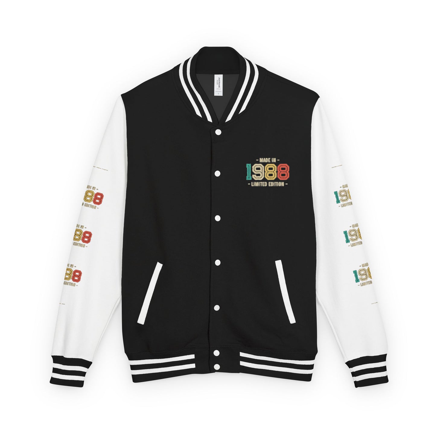 Unisex Heavyweight Letterman Jacket - Nostalgia & Comfort for 1980s Lovers, Perfect for Cozy Nights, Gifts for Birthdays, Class [...]