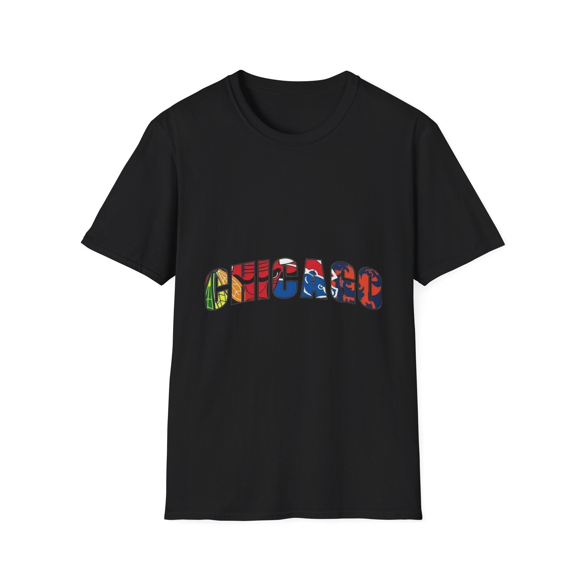 Chicago Colorful Graphic Unisex Softstyle T-Shirt