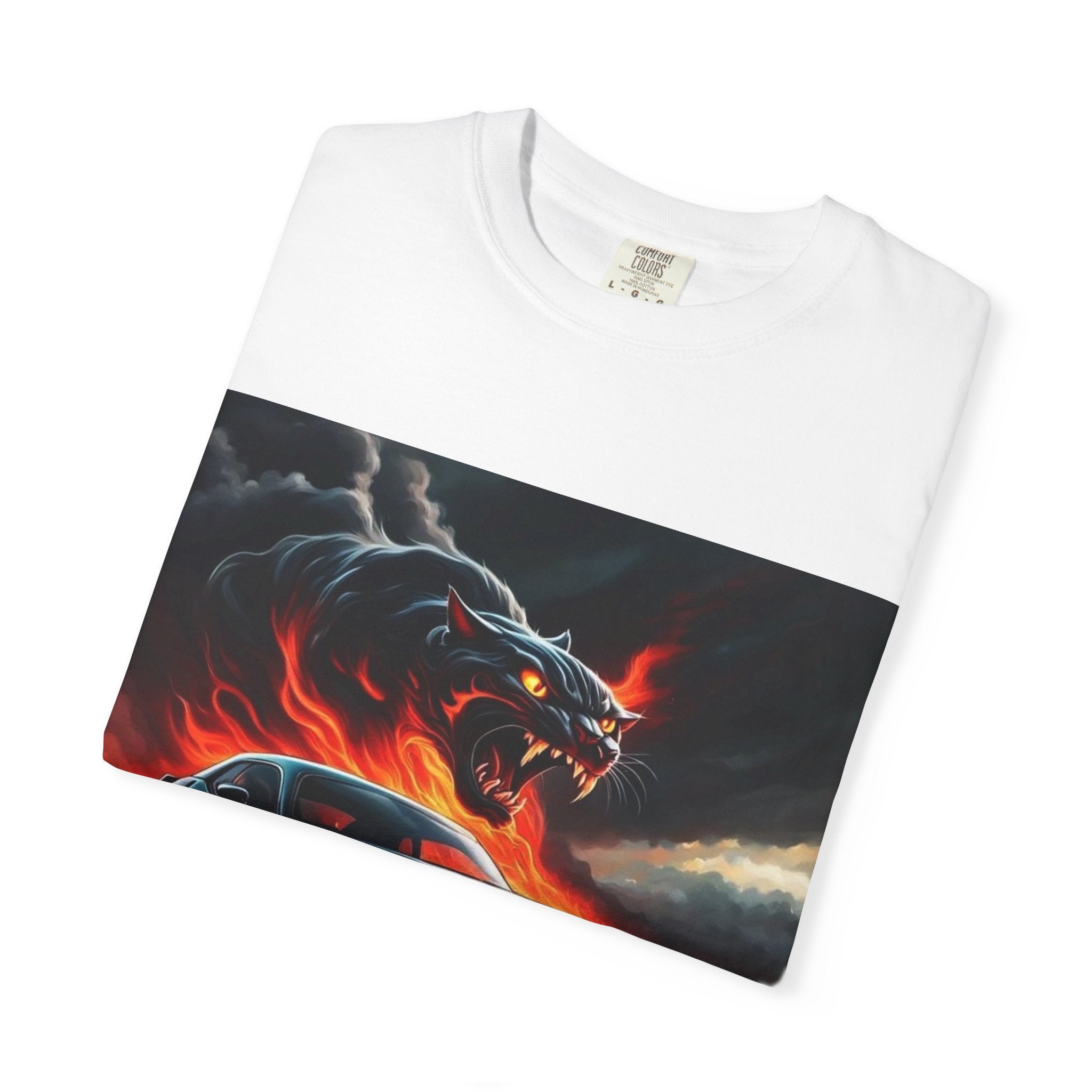 Unisex T-shirt Fire Hurricanecat Car Design