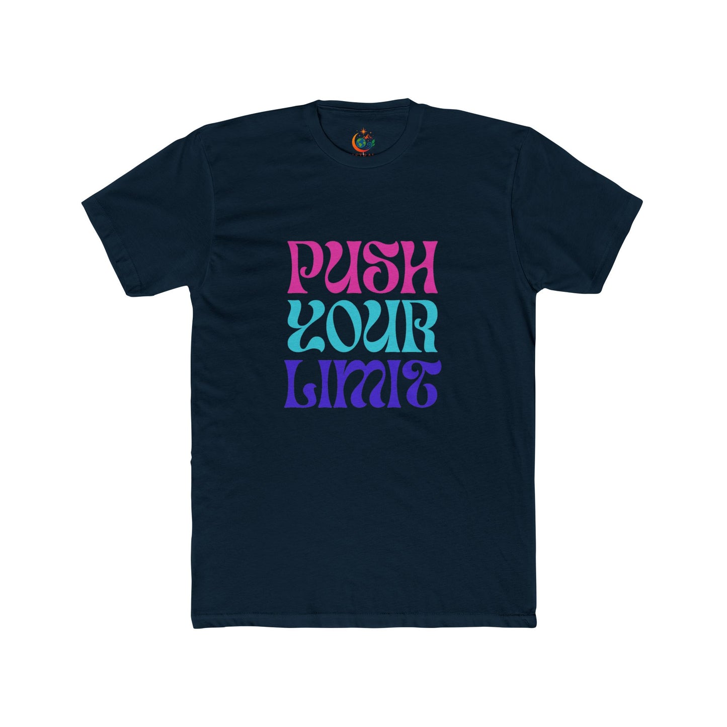 Motivational Unisex Cotton Crew Tee, Push Your Limit Shirt, Inspirational Apparel, Gift for Fitness Enthusiasts, Casual Stylish Tee