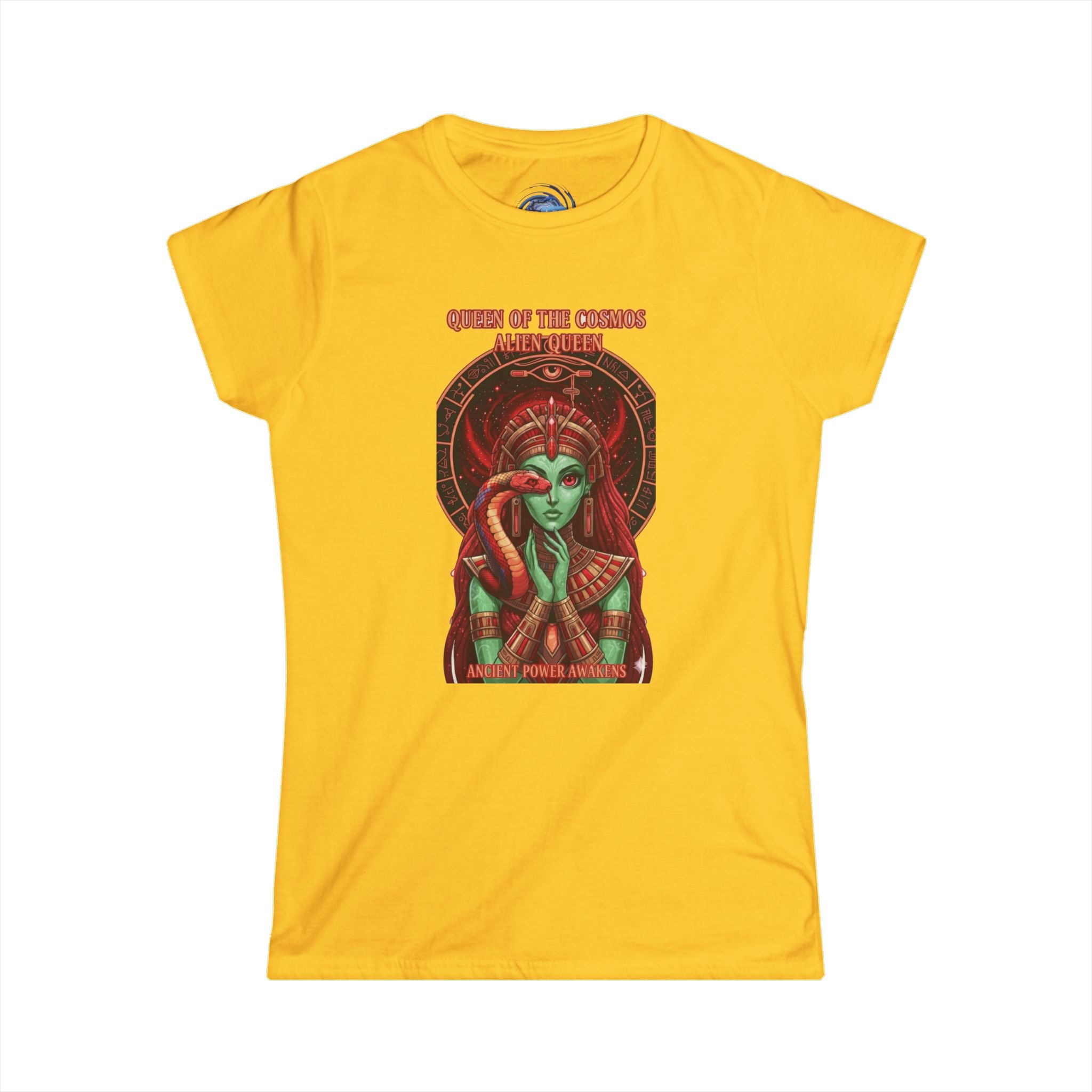 Queen of the Cosmos Women's Softstyle Tee, Celestial Graphic Tee, Astrology Shirt, Gift for Her, Festival Wear, Unique Astrology Apparel