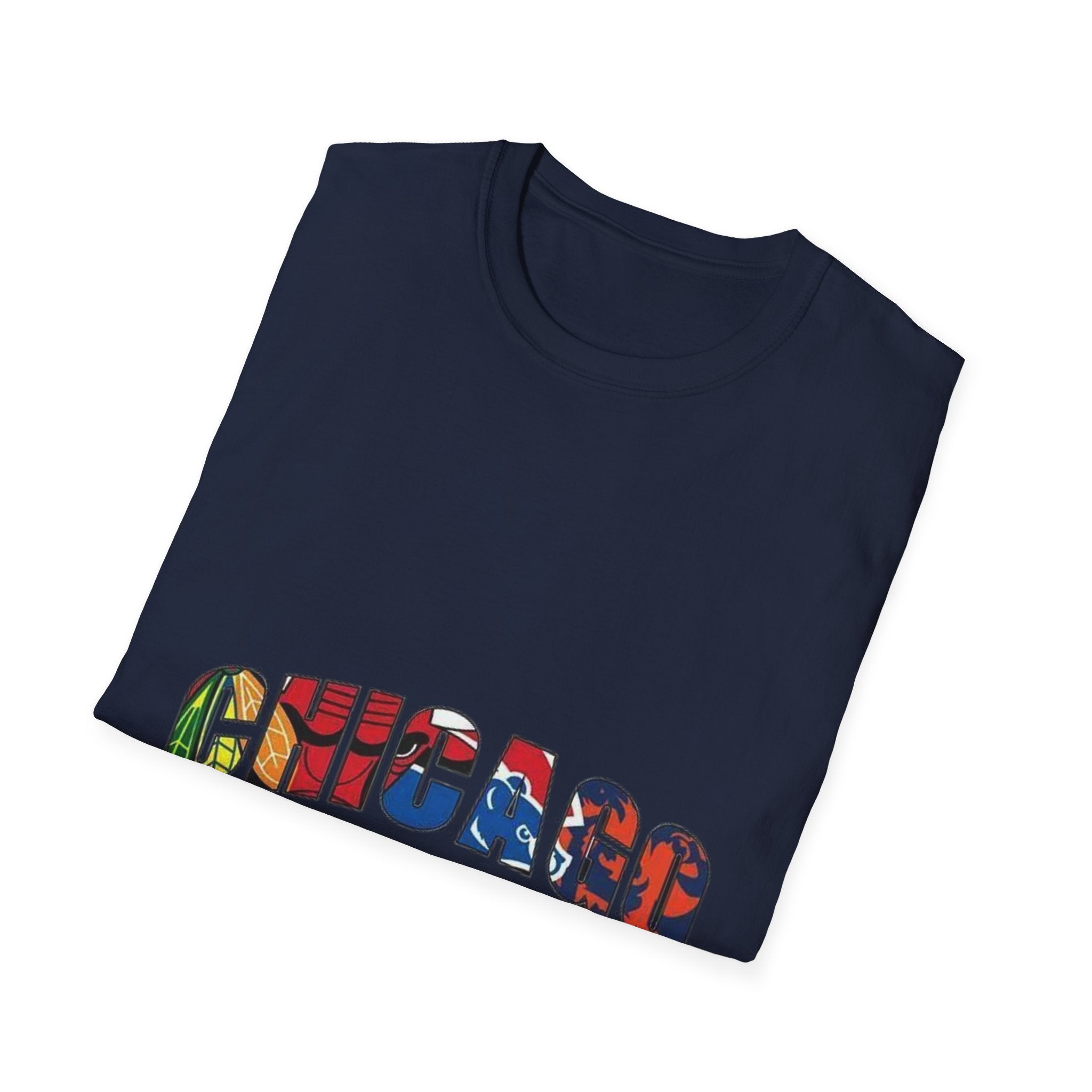 Chicago Colorful Graphic Unisex Softstyle T-Shirt