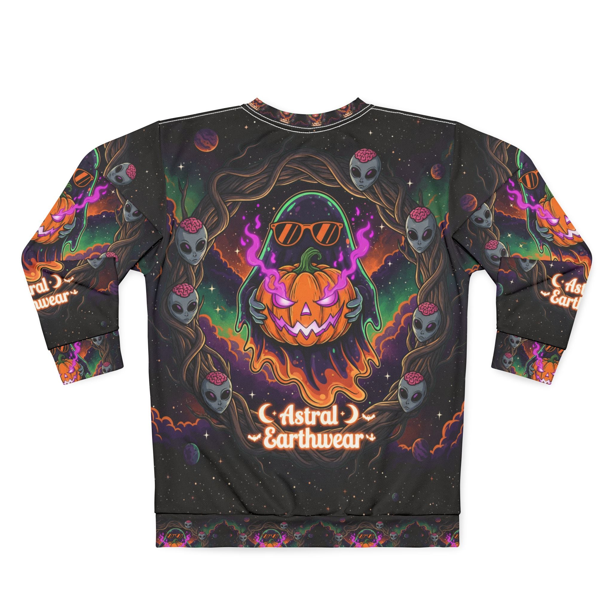 Astral Earthwear Unisex Sweatshirt | Cozy Graphic Sweatshirt for Halloween, Festival, Casual Wear, Unique Gift, Streetwear