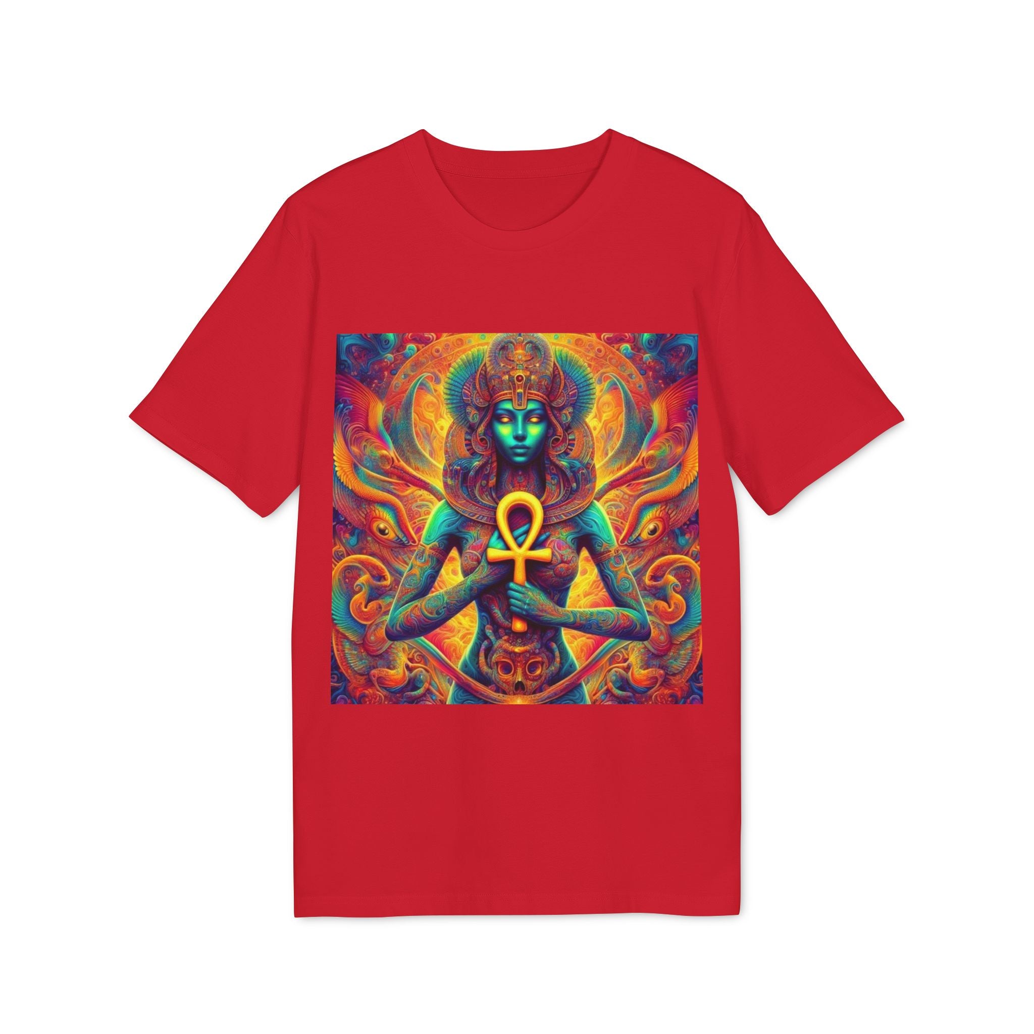 Vibrant Goddess Graphic T-Shirt, Spiritual Tee for Art Lovers, Festival Wear, Holistic Lifestyle, Unisex Bohemian Top, Unique Gift Idea