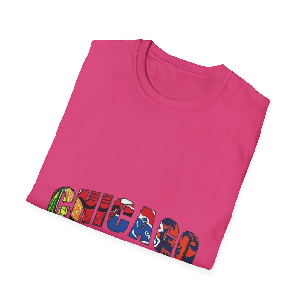 Chicago Colorful Graphic Unisex Softstyle T-Shirt