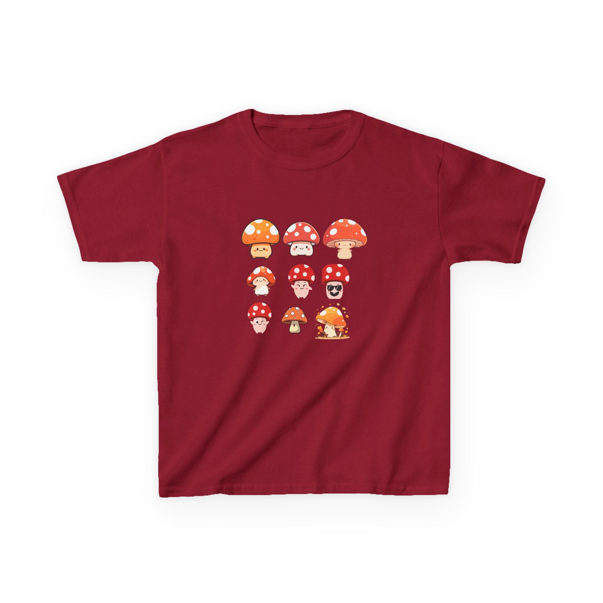 Cute Mushroom Kids Tee, Mushroom Graphic Shirt, Fun Kids T-Shirt for Nature Lovers, Children's Gift, Summer Adventure Wear