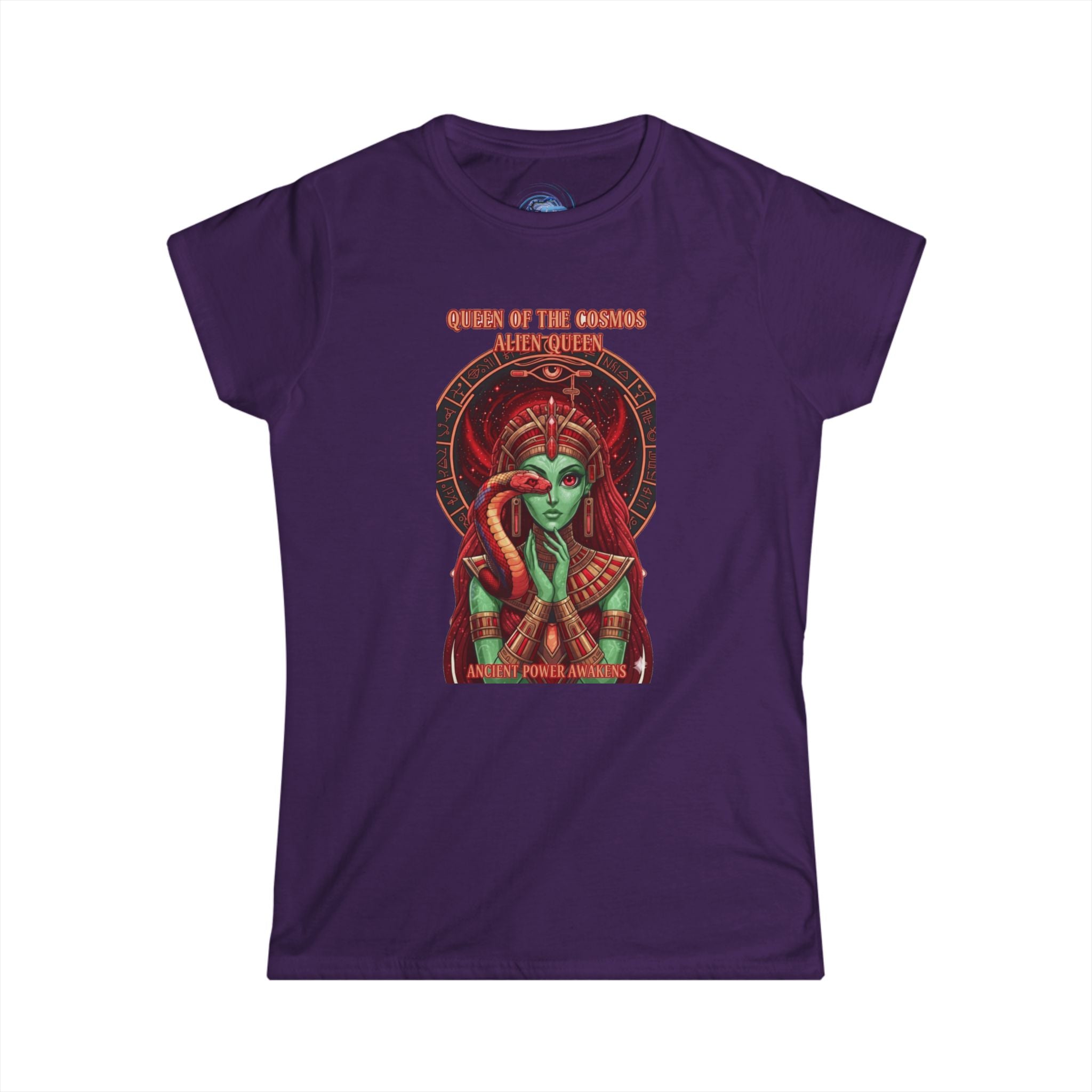Queen of the Cosmos Women's Softstyle Tee, Celestial Graphic Tee, Astrology Shirt, Gift for Her, Festival Wear, Unique Astrology Apparel
