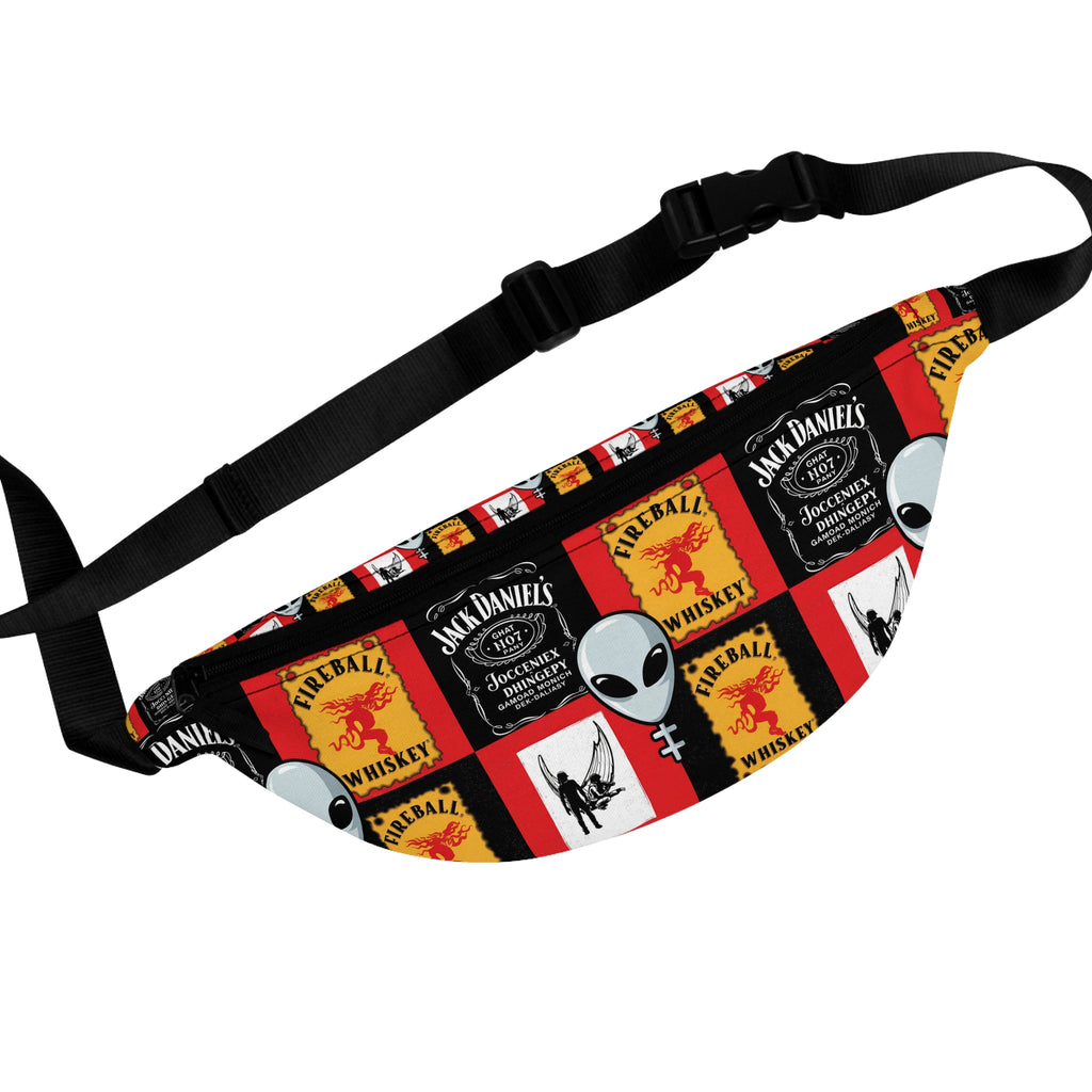 Jack Daniel's Alien Fanny Pack, Fun Festival Accessory, Gift for Whiskey Lovers, Casual Travel Bag, Unique Party Fanny Pack