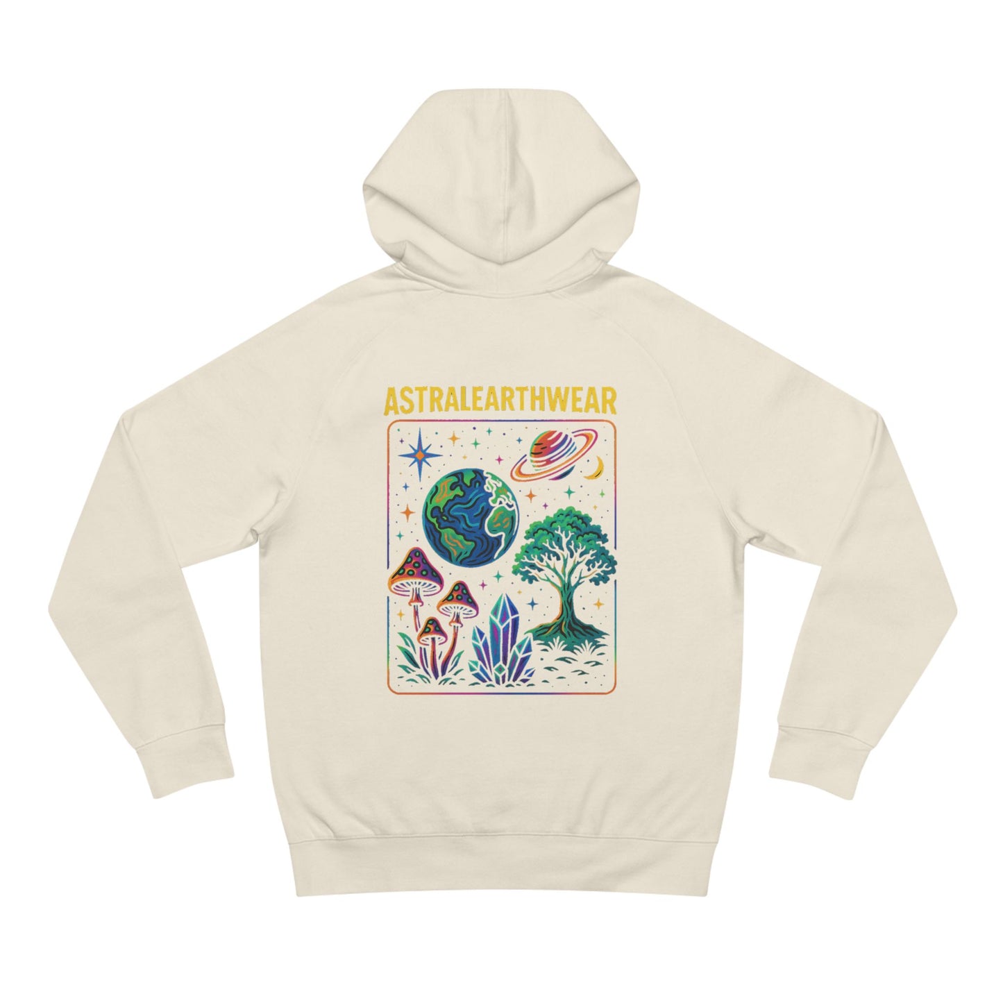Astral Earth Hoodie - Unisex, Trendy Graphic Sweatshirt for Nature Lovers, Cozy Casual Wear for Festivals, Perfect Gift