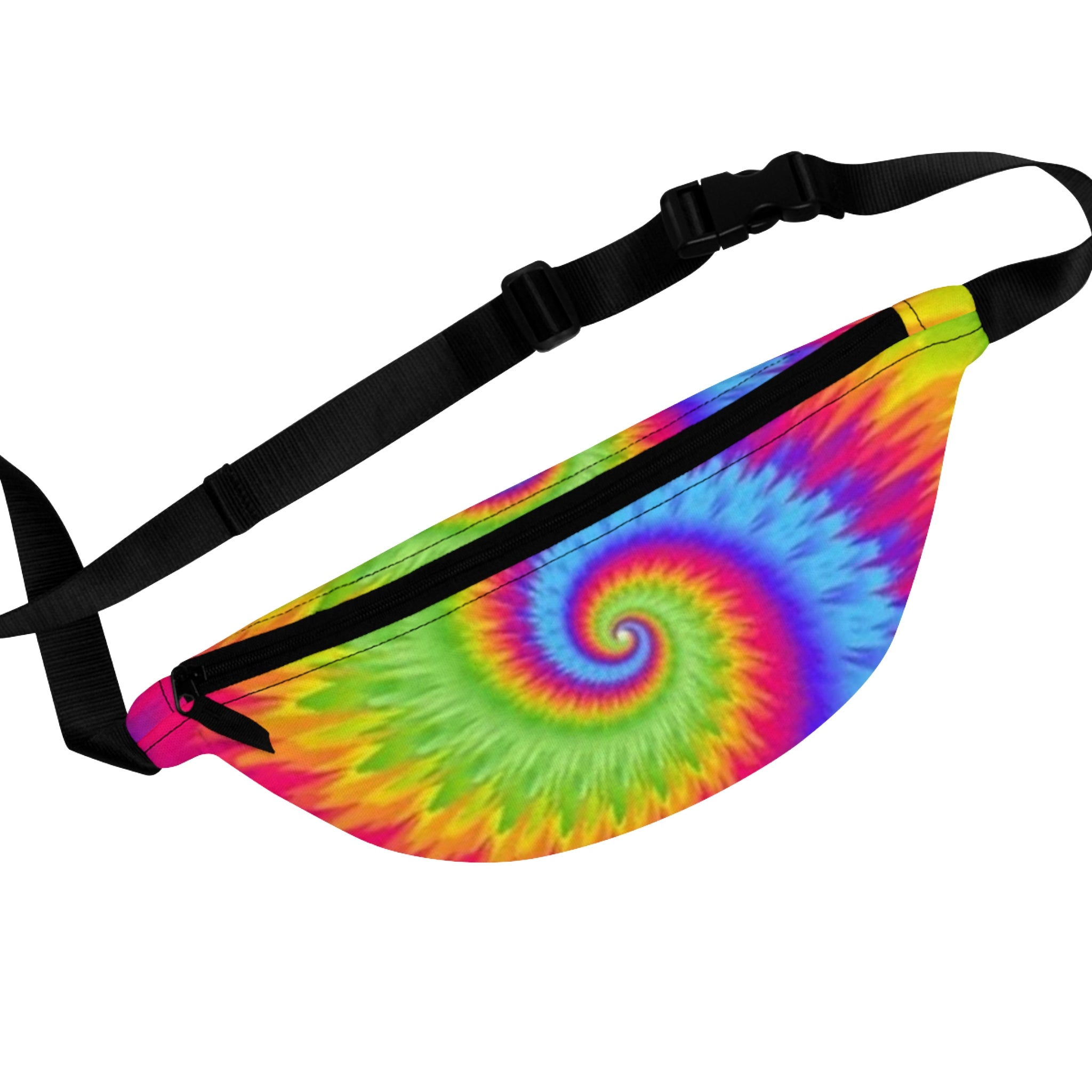 Colorful Tie-Dye Fanny Pack | Bohemian Festival Accessory, Summer Vibes, Travel Waist Bag, Gift for Music Lovers, Rainbow Backpack