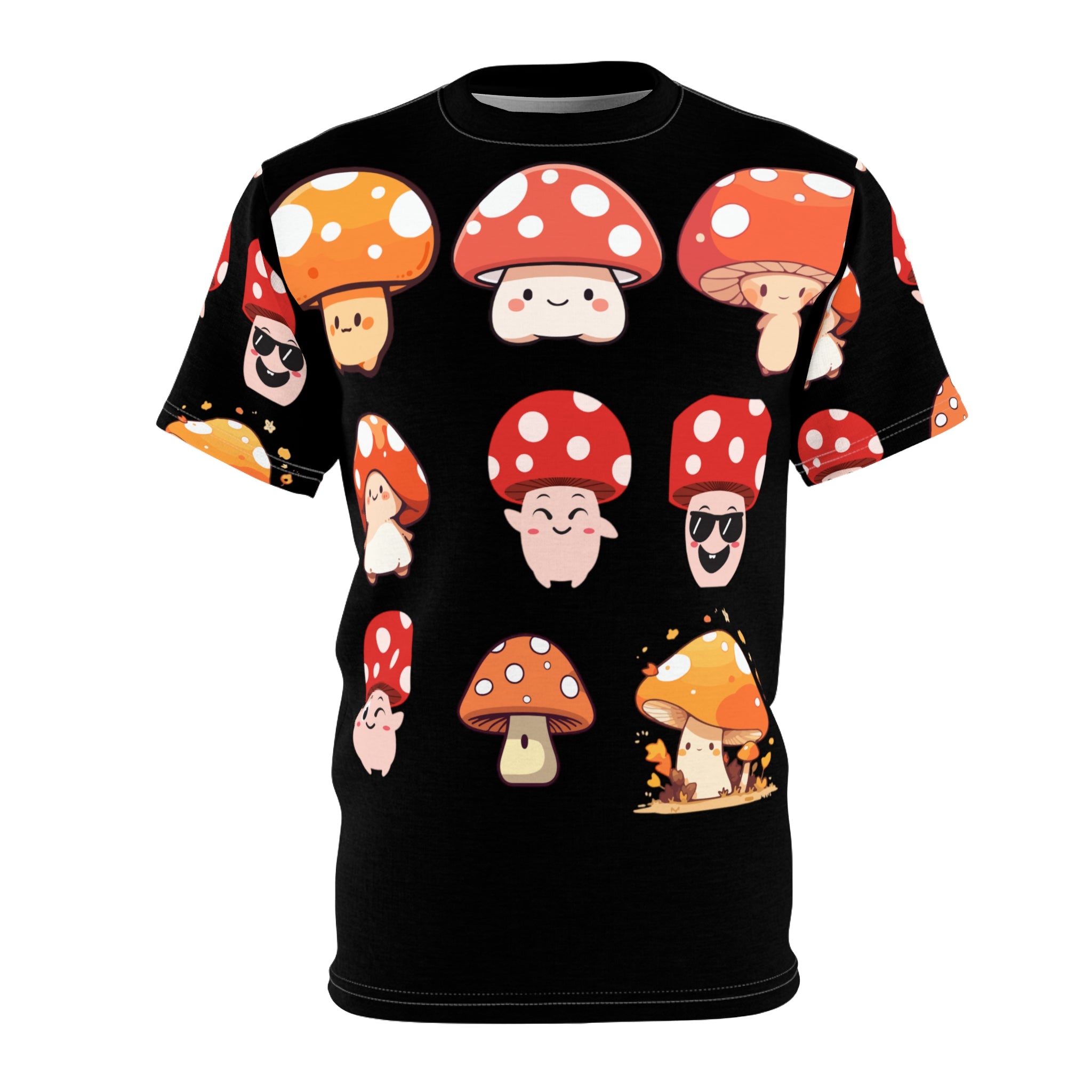 Fun Mushroom Design Unisex Tee - Cute & Whimsical Graphic T-Shirt for Casual Wear