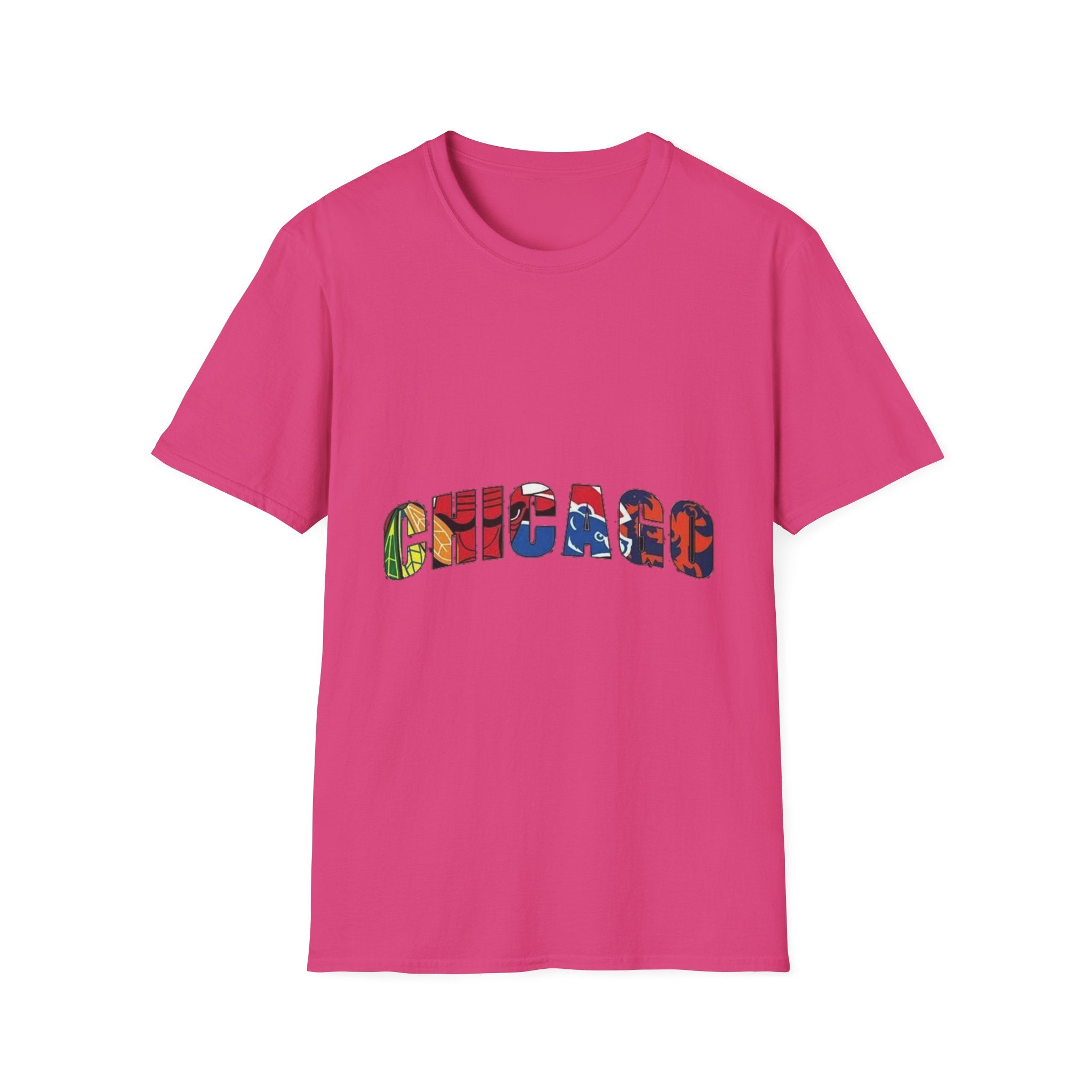 Chicago Colorful Graphic Unisex Softstyle T-Shirt