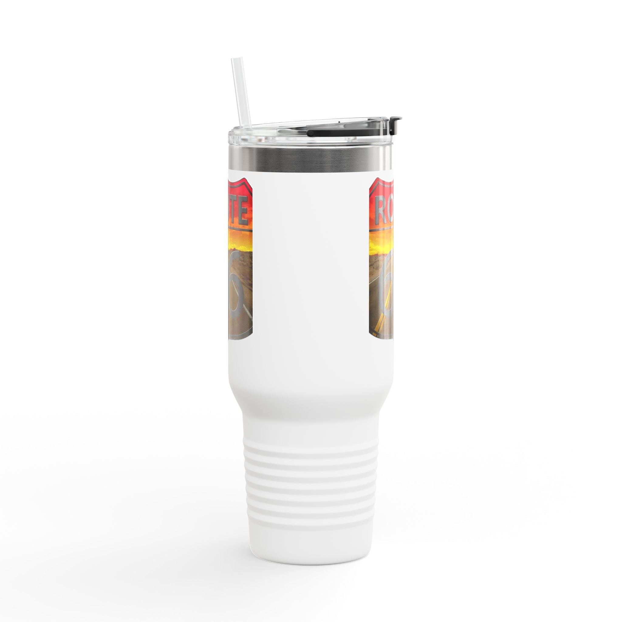 Route 66 Insulated Travel Mug - 40oz Adventure Cup for Road Trips