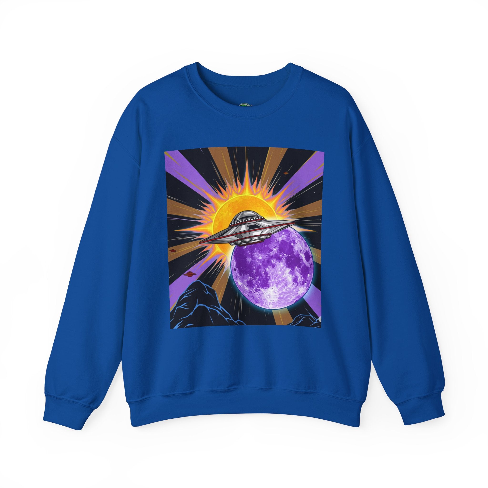 Cosmic Vibes Crewneck Sweatshirt, UFO Graphic Sweatshirt, Unisex Space Sweatshirt, Retro Astronaut Apparel, Gifts for Space Lovers, [...]