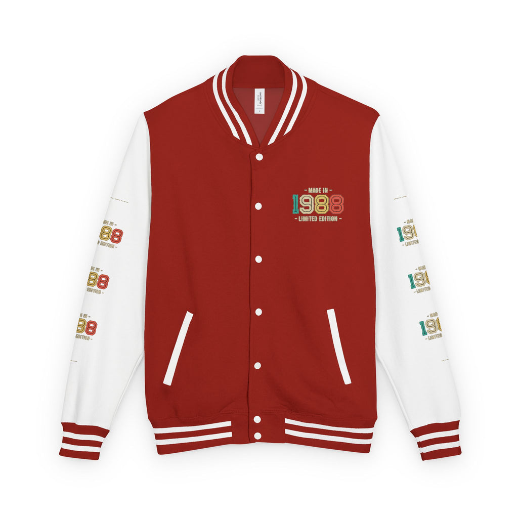 Unisex Heavyweight Letterman Jacket - Nostalgia & Comfort for 1980s Lovers, Perfect for Cozy Nights, Gifts for Birthdays, Class [...]