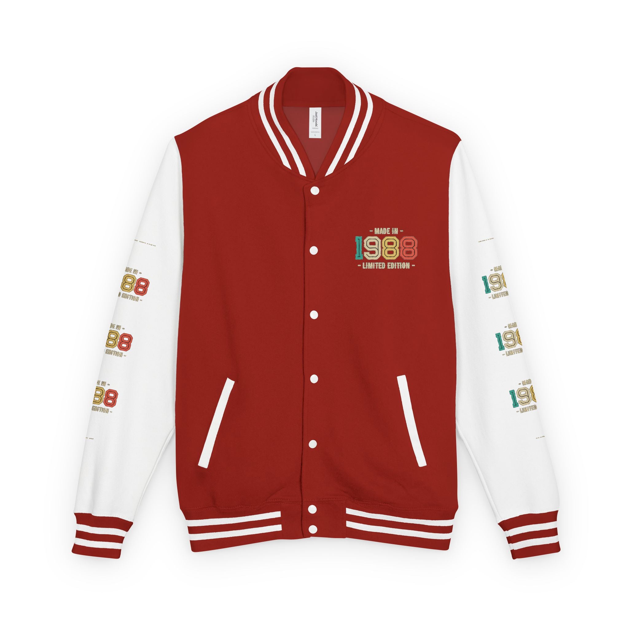 Unisex Heavyweight Letterman Jacket - Nostalgia & Comfort for 1980s Lovers, Perfect for Cozy Nights, Gifts for Birthdays, Class [...]