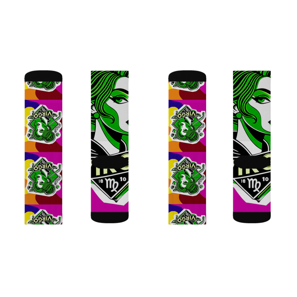 Fun Graphic Socks, Colorful Striped Socks, Unique Art Socks, Gift for Friends, Comfortable Everyday Wear