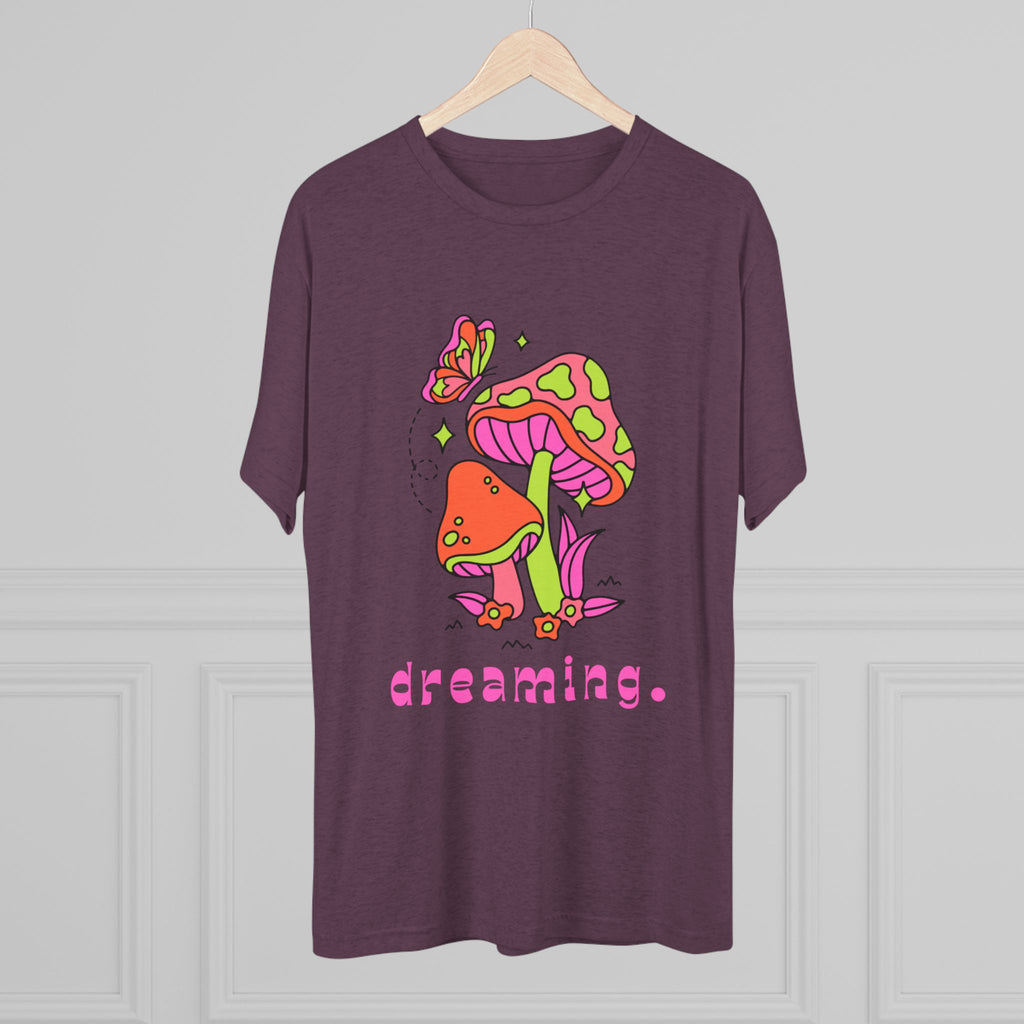 Dreamy Mushroom Unisex Tee, Cute Graphic Tee, Gifts for Dreamers, Casual Wear, Nature Lover's Apparel, Festival T-Shirt