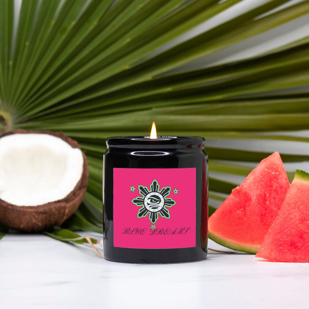 Candle Ceramic 8oz (Black)