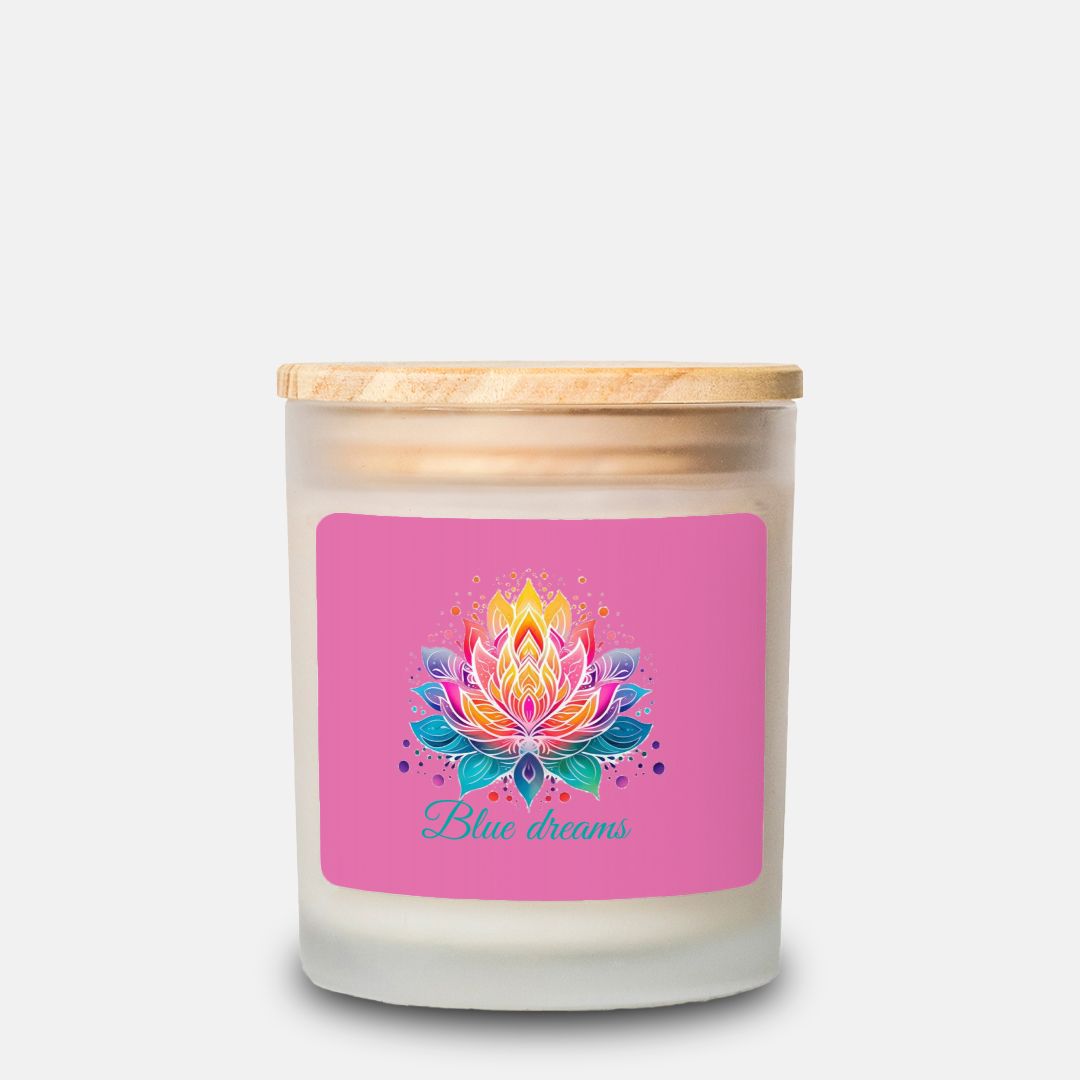 Candle Frosted Glass (Hand Poured 11 oz)