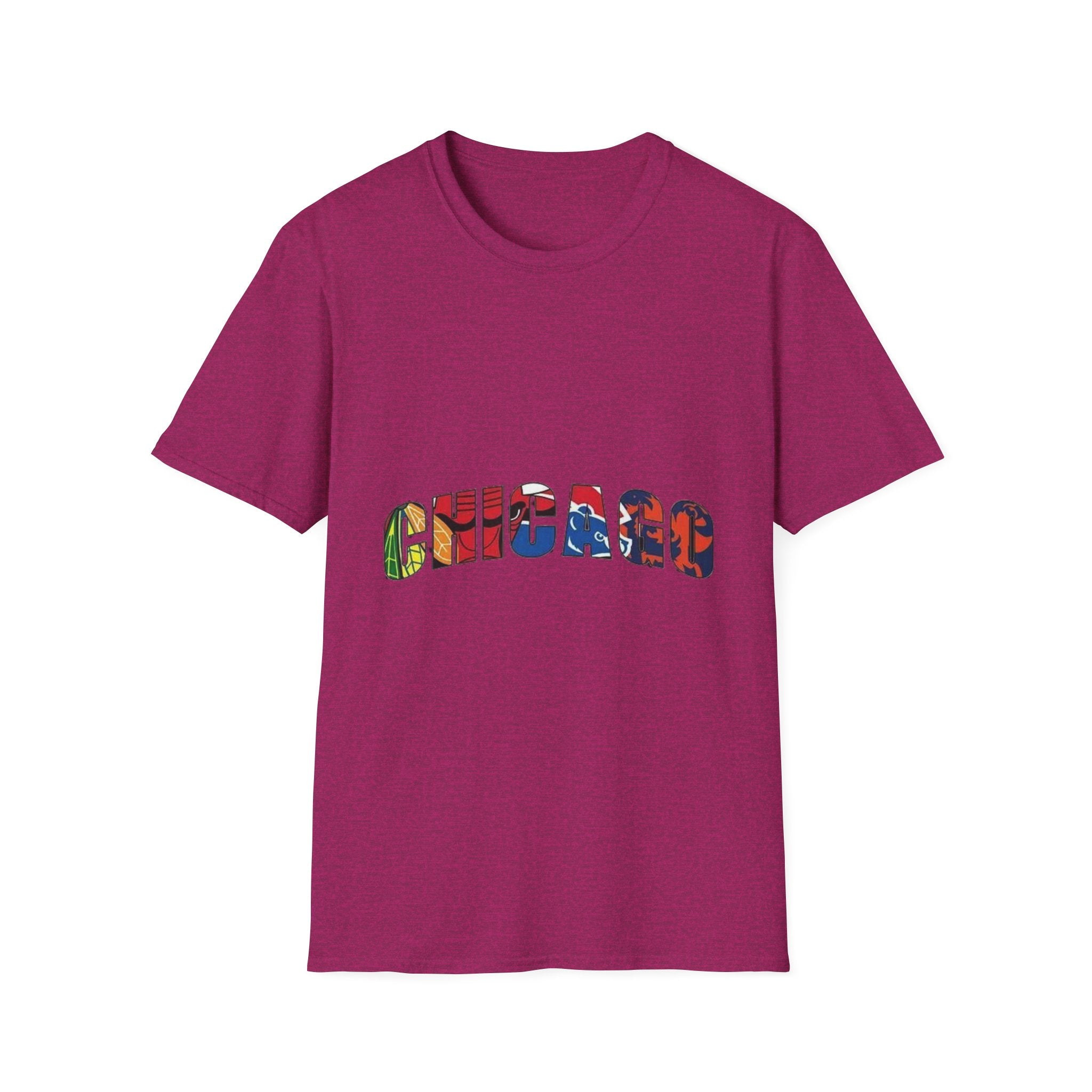 Chicago Colorful Graphic Unisex Softstyle T-Shirt