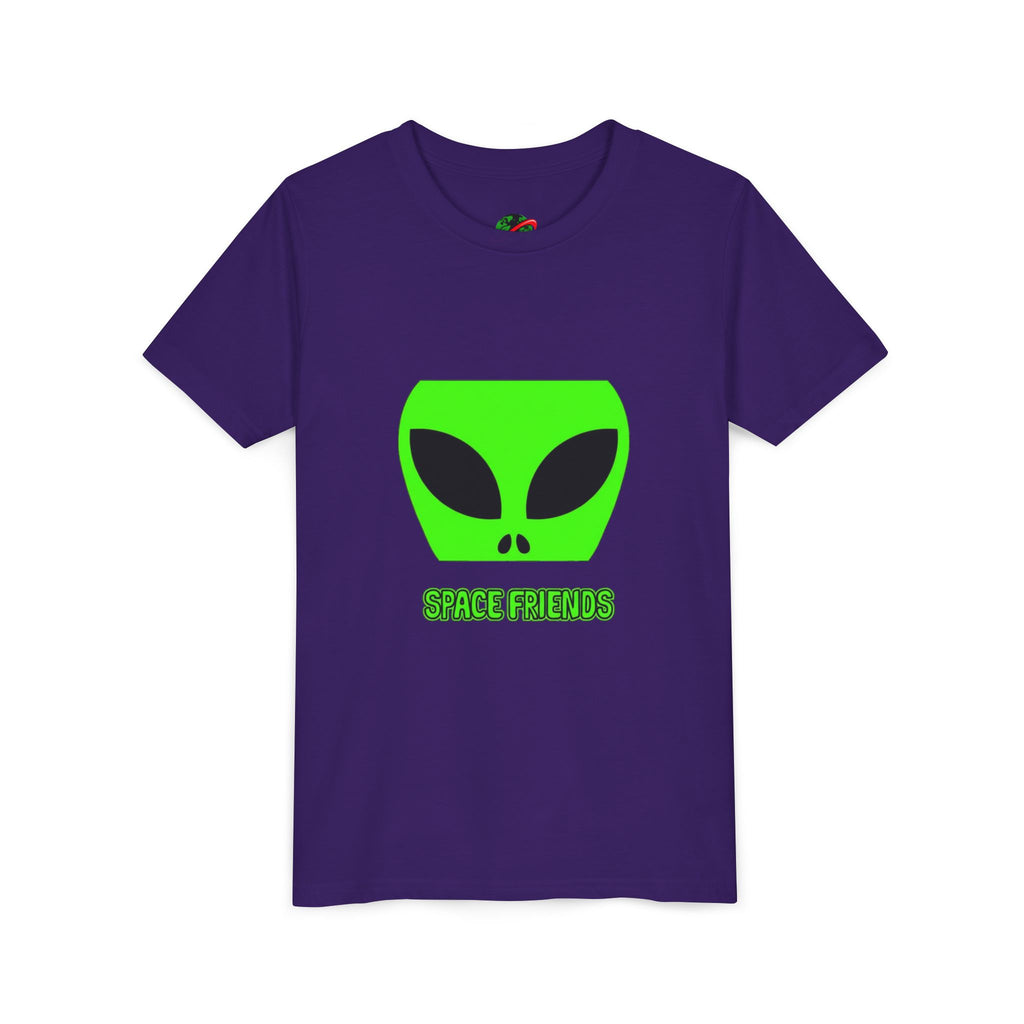 Space Friends Youth Tee, Alien Graphic T-Shirt, Fun Kids Tee, Science Fiction Gift, Space Lover Shirt