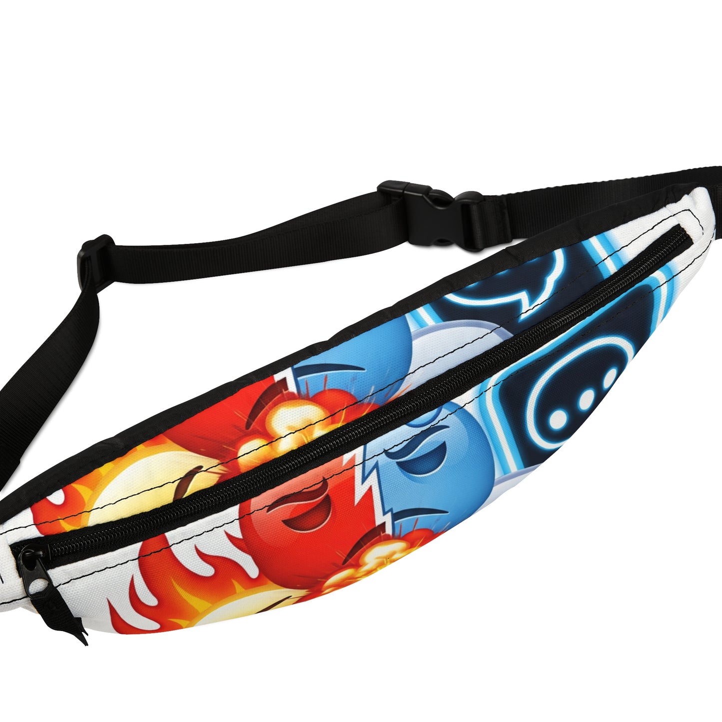 Vibrant Fanny Pack with Emojis, Fun Accessory for Festivals, Casual Outings, Gifts for Teens, Travel Convenience