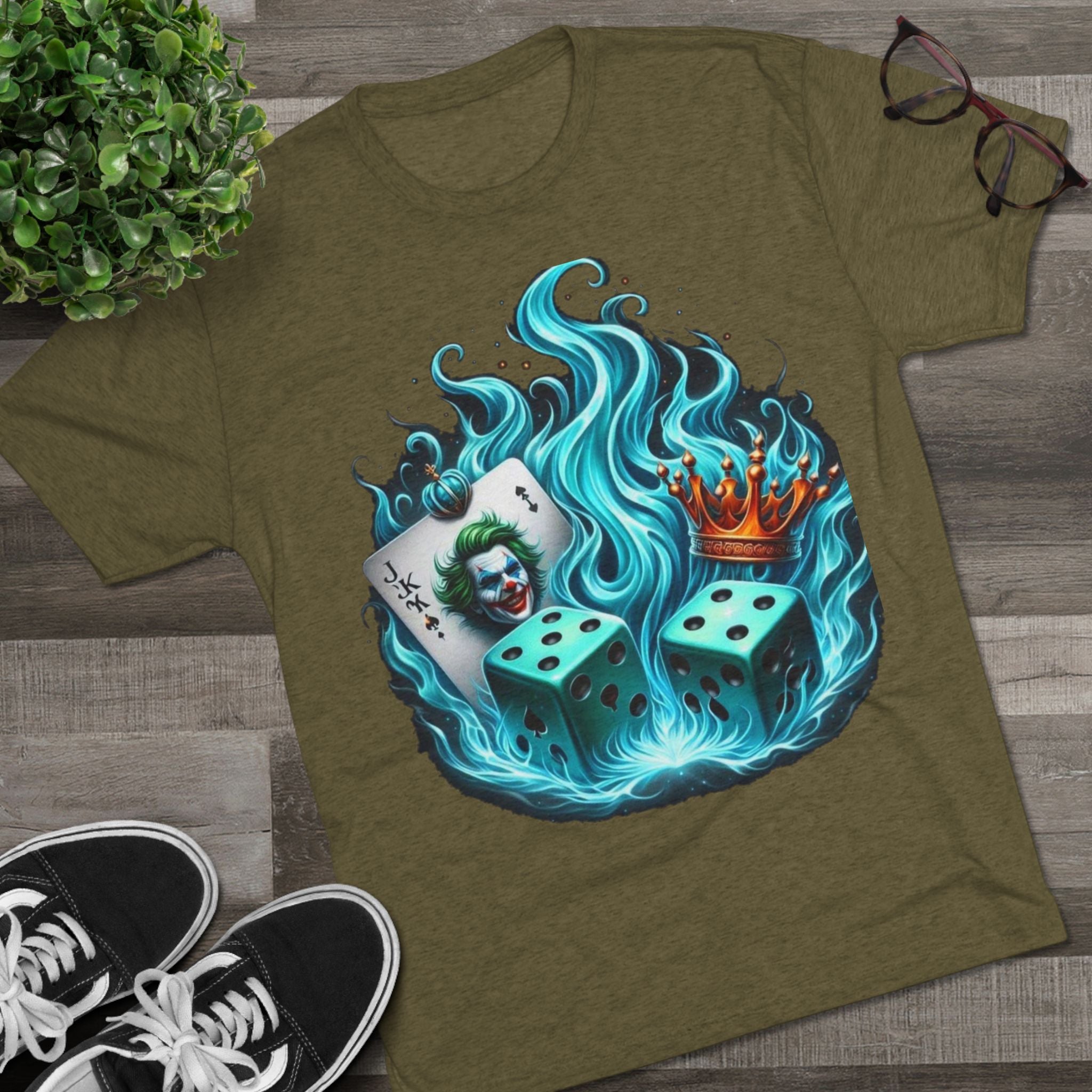 Gaming-Inspired Crew Tee: Joker Design, Cool Graphic T-Shirt, Casual Wear for Gamers, Perfect Gift for Game Night, Unique Collectible