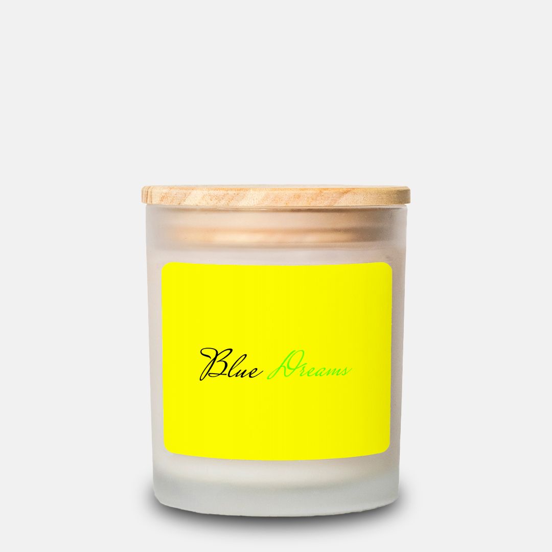 Candle Frosted Glass (Hand Poured 11 oz)