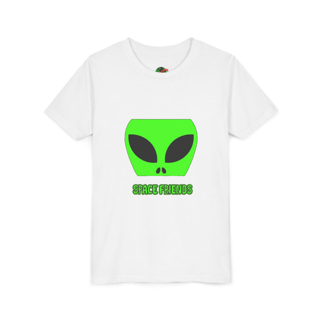 Space Friends Youth Tee, Alien Graphic T-Shirt, Fun Kids Tee, Science Fiction Gift, Space Lover Shirt