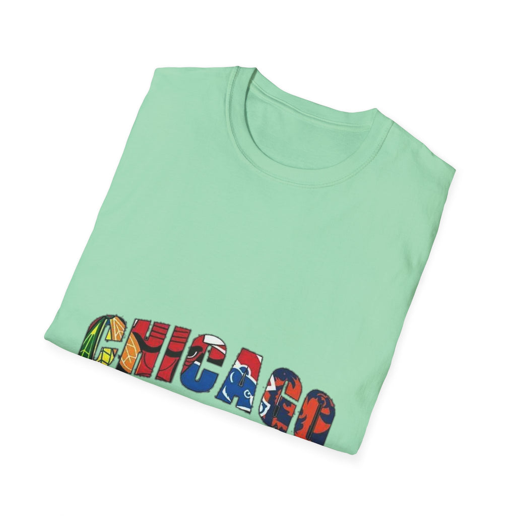 Chicago Colorful Graphic Unisex Softstyle T-Shirt
