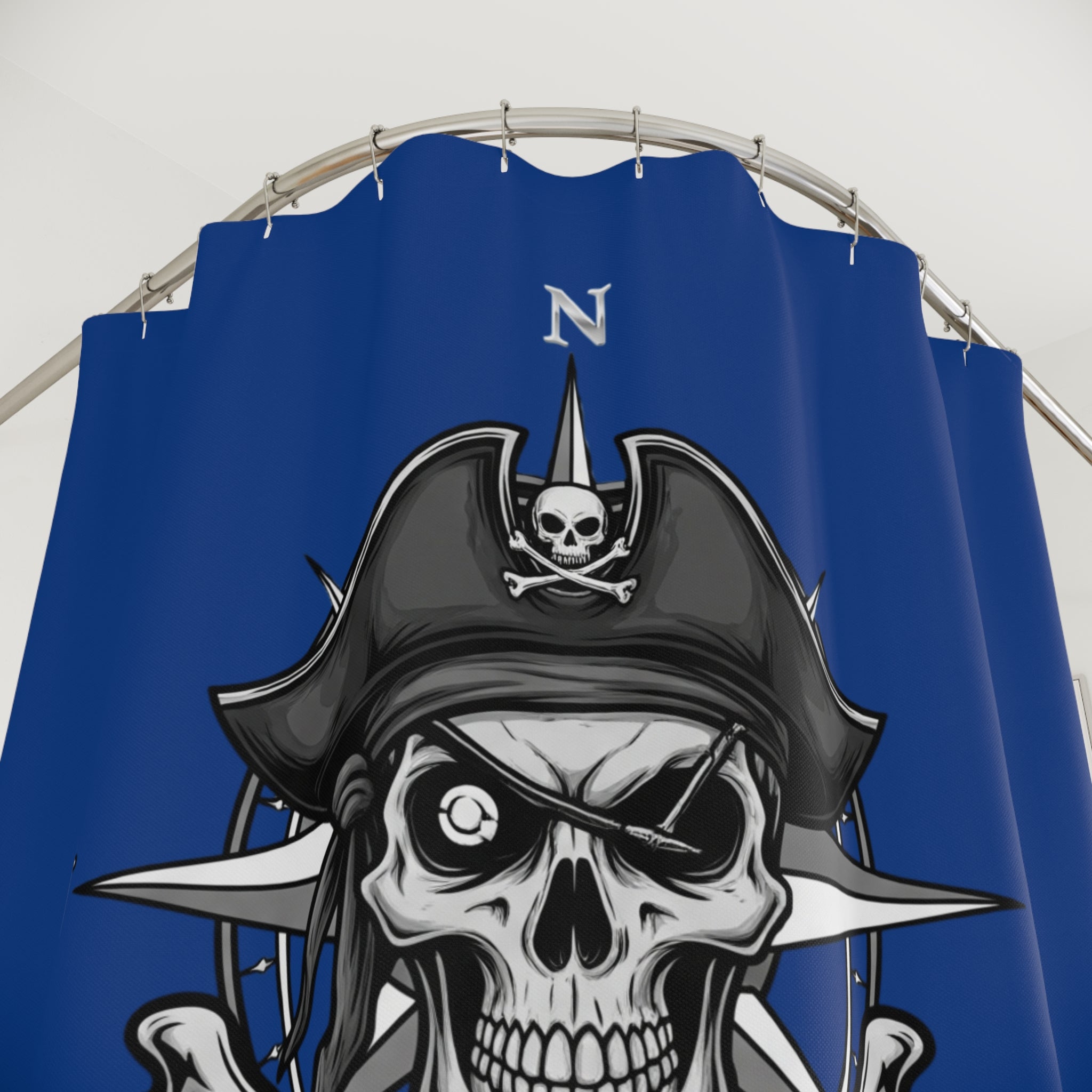 Pirate-Themed Shower Curtain, Nautical Decor, Unique Bathroom Accessories, Ocean Lover Gift, Halloween Decor, Astral Earthwear