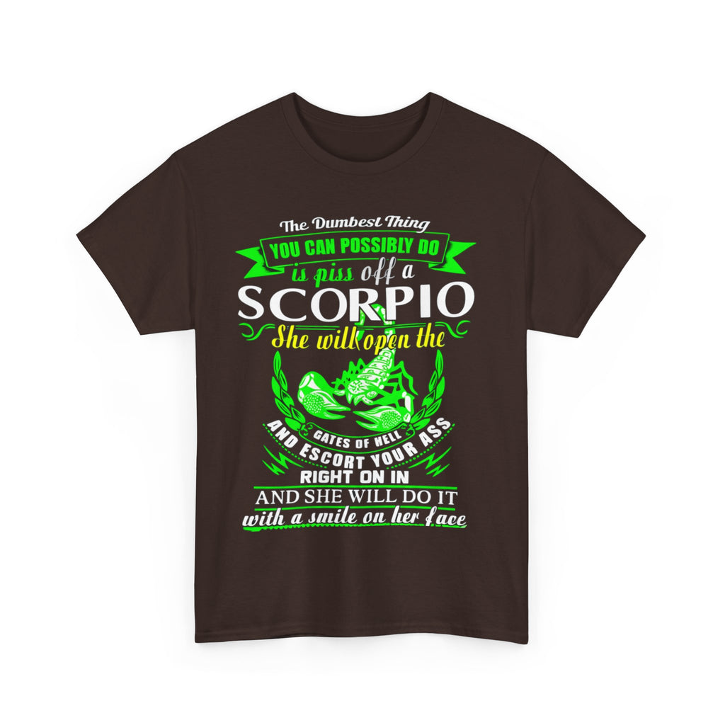 Scorpio Quote Tee, Unisex Heavy Cotton T-Shirt for Astrology Lovers, Birthday Gift, Zodiac Apparel, Unique Graphic Tee