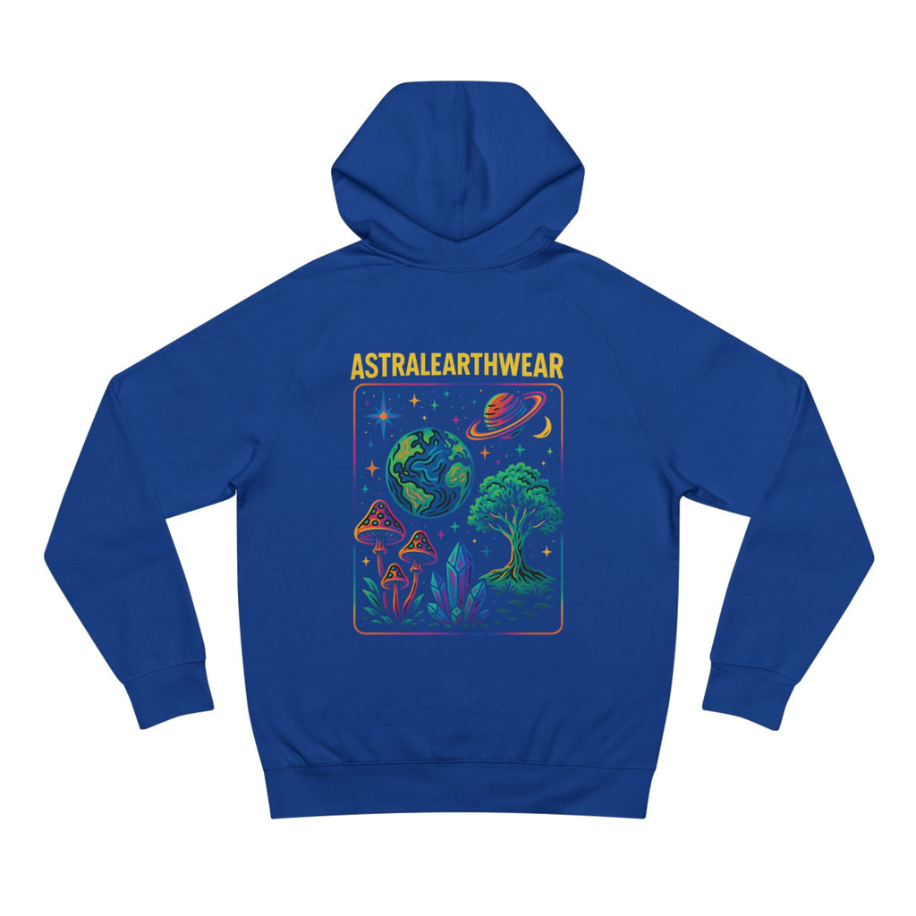 Astral Earth Hoodie - Unisex, Trendy Graphic Sweatshirt for Nature Lovers, Cozy Casual Wear for Festivals, Perfect Gift