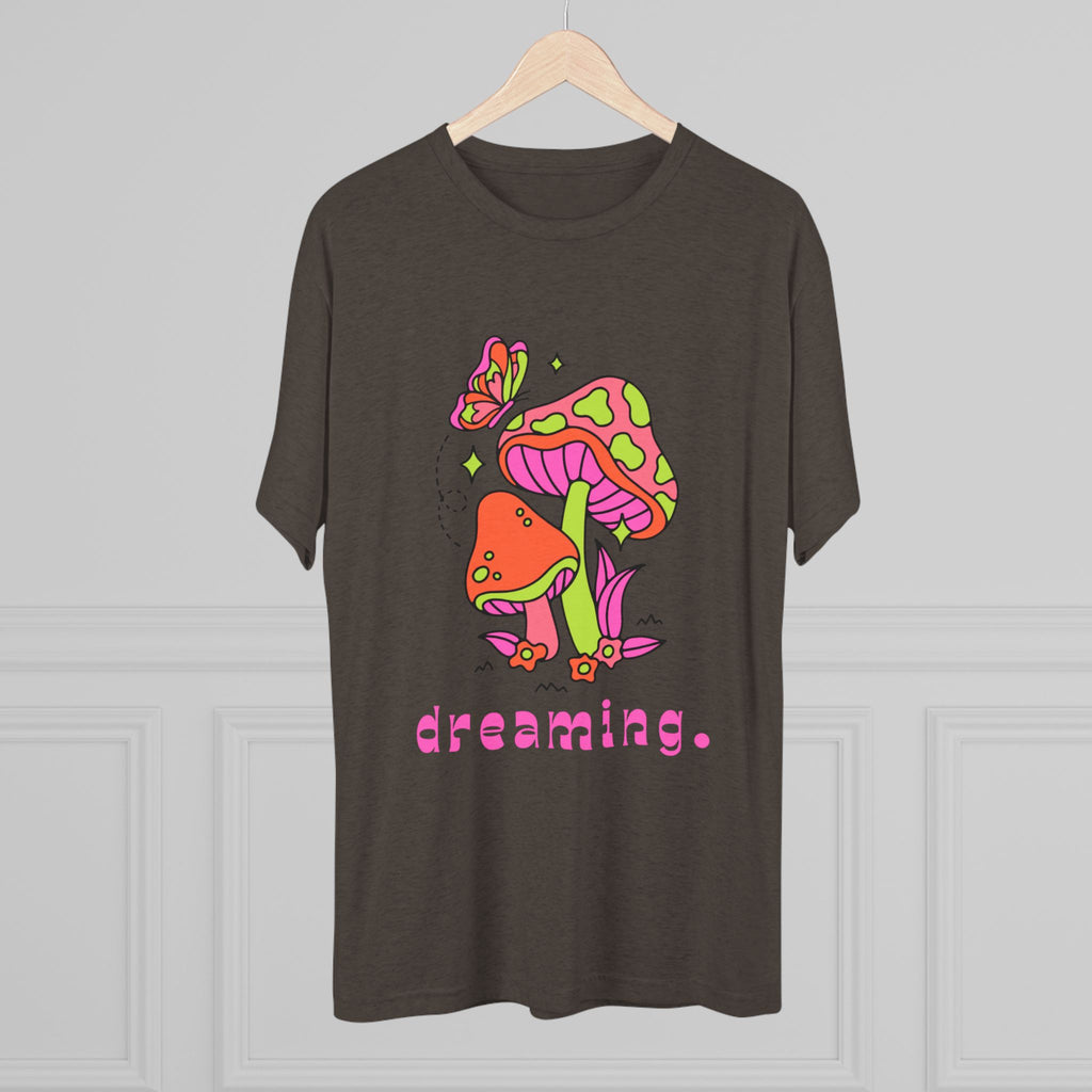 Dreamy Mushroom Unisex Tee, Cute Graphic Tee, Gifts for Dreamers, Casual Wear, Nature Lover's Apparel, Festival T-Shirt