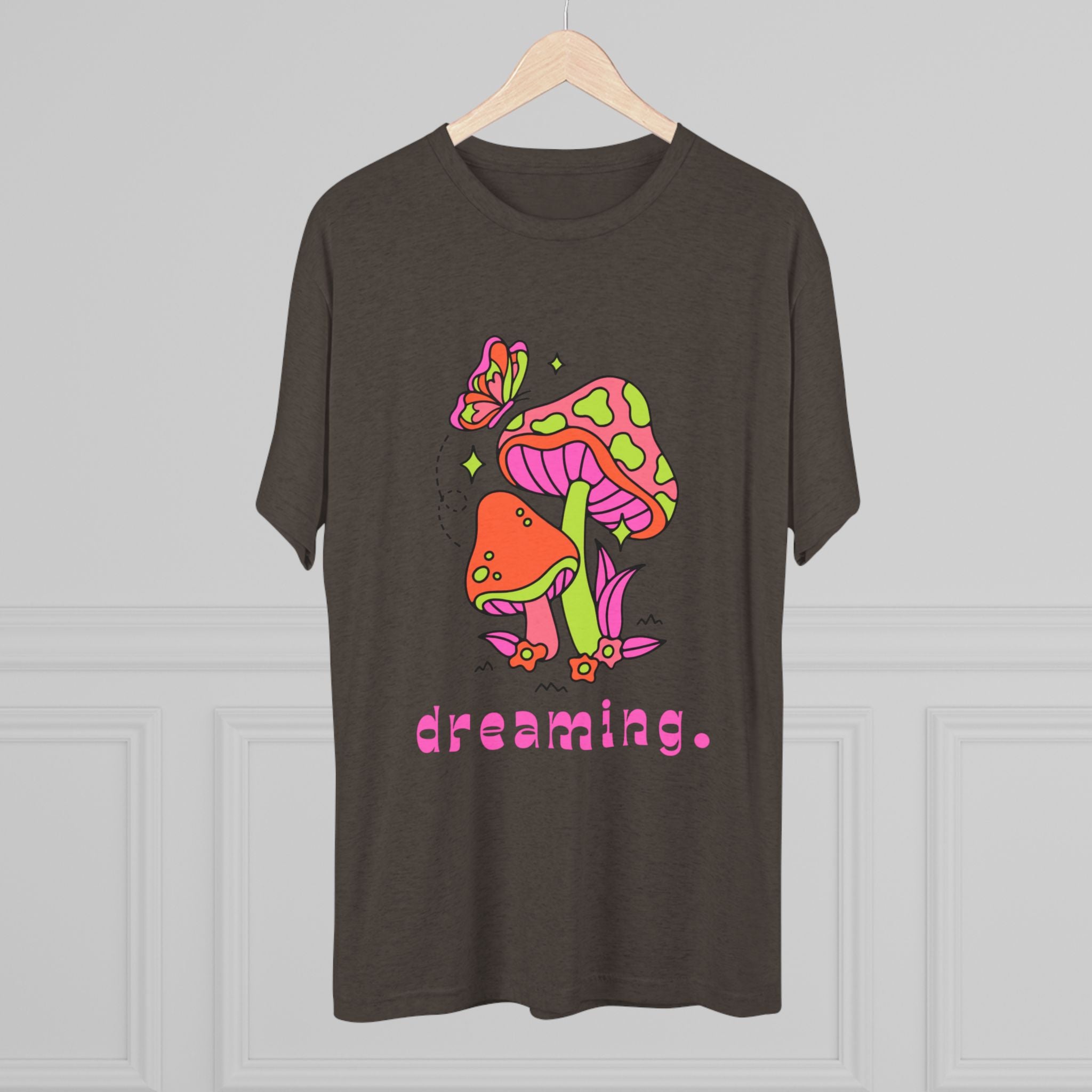 Dreamy Mushroom Unisex Tee, Cute Graphic Tee, Gifts for Dreamers, Casual Wear, Nature Lover's Apparel, Festival T-Shirt