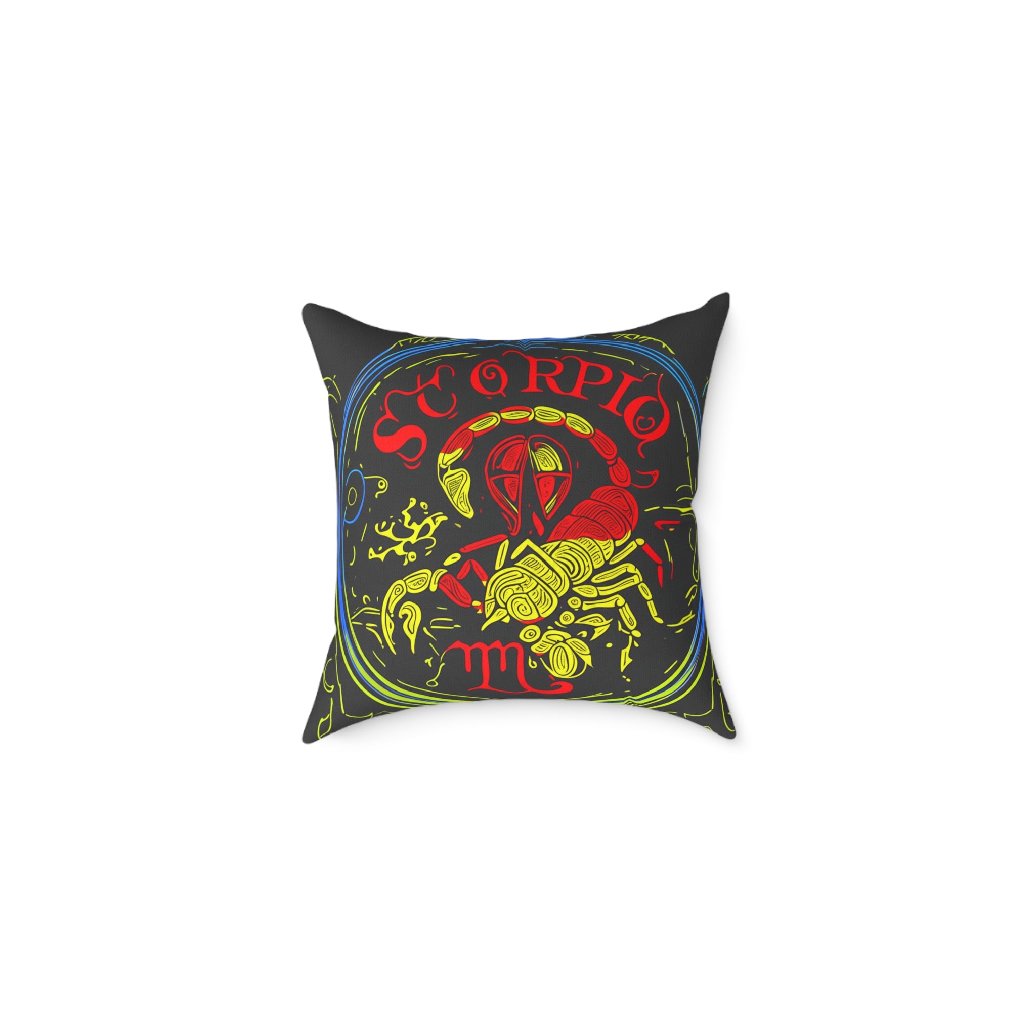 Scorpio Zodiac Poly Canvas Pillow | Astrology Decor, Scorpio Gift, Home Accents, Boho Pillow, Astrology Lovers