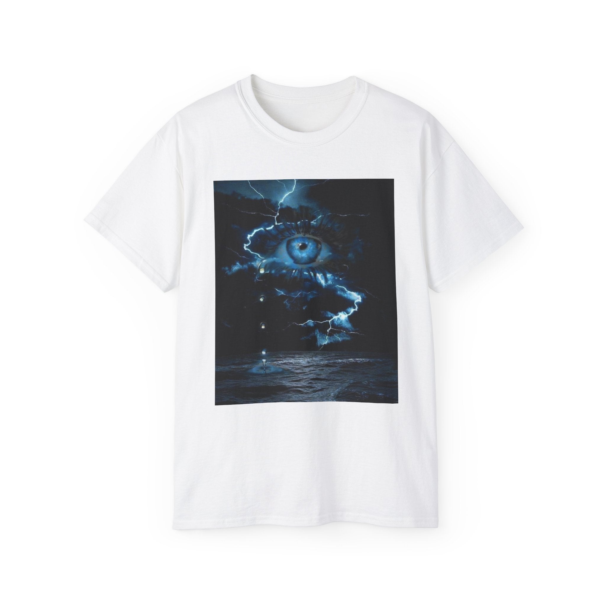 Mystical Eye Graphic Tee, Unisex Cotton T-Shirt, Spiritual Shirt, Casual Wear for Art Lovers, Gift for Birthdays, Festivals