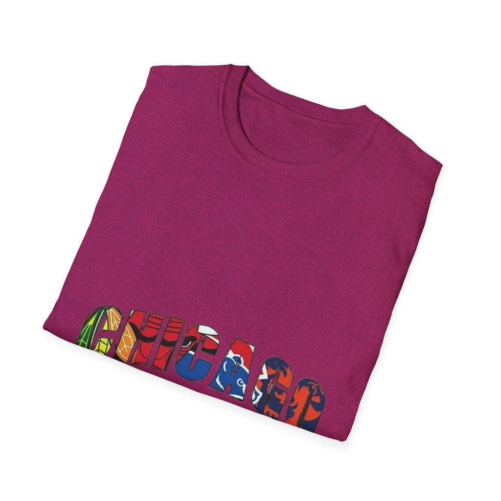 Chicago Colorful Graphic Unisex Softstyle T-Shirt