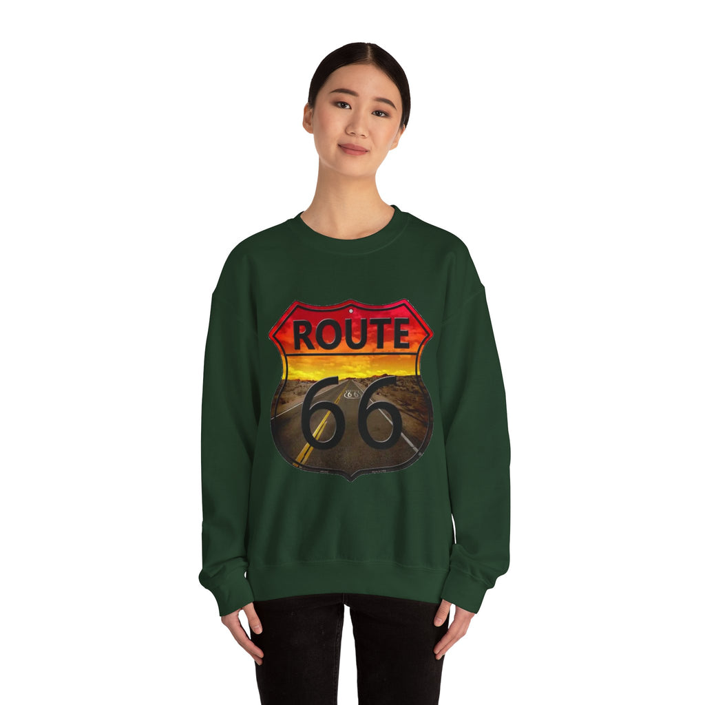 Route 66 Adventure Crewneck Sweatshirt - Unisex Heavy Blend™